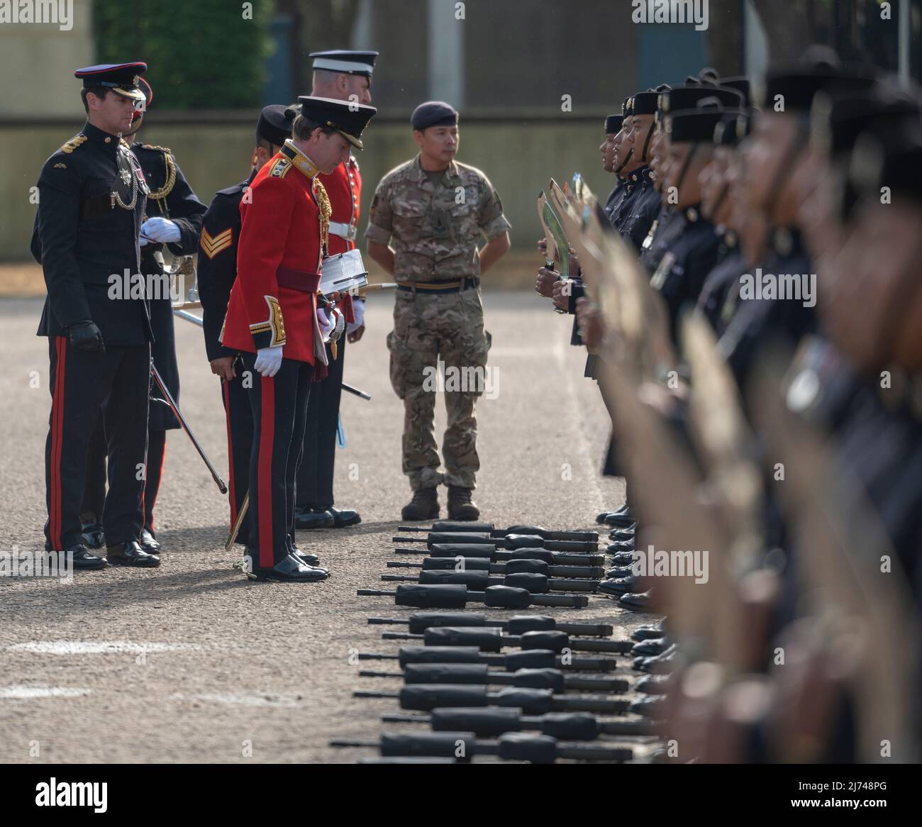 KÖNIGIN OWN GURKHA Logistik Regiment Ausgabe Kappe / Barett Abzeichen