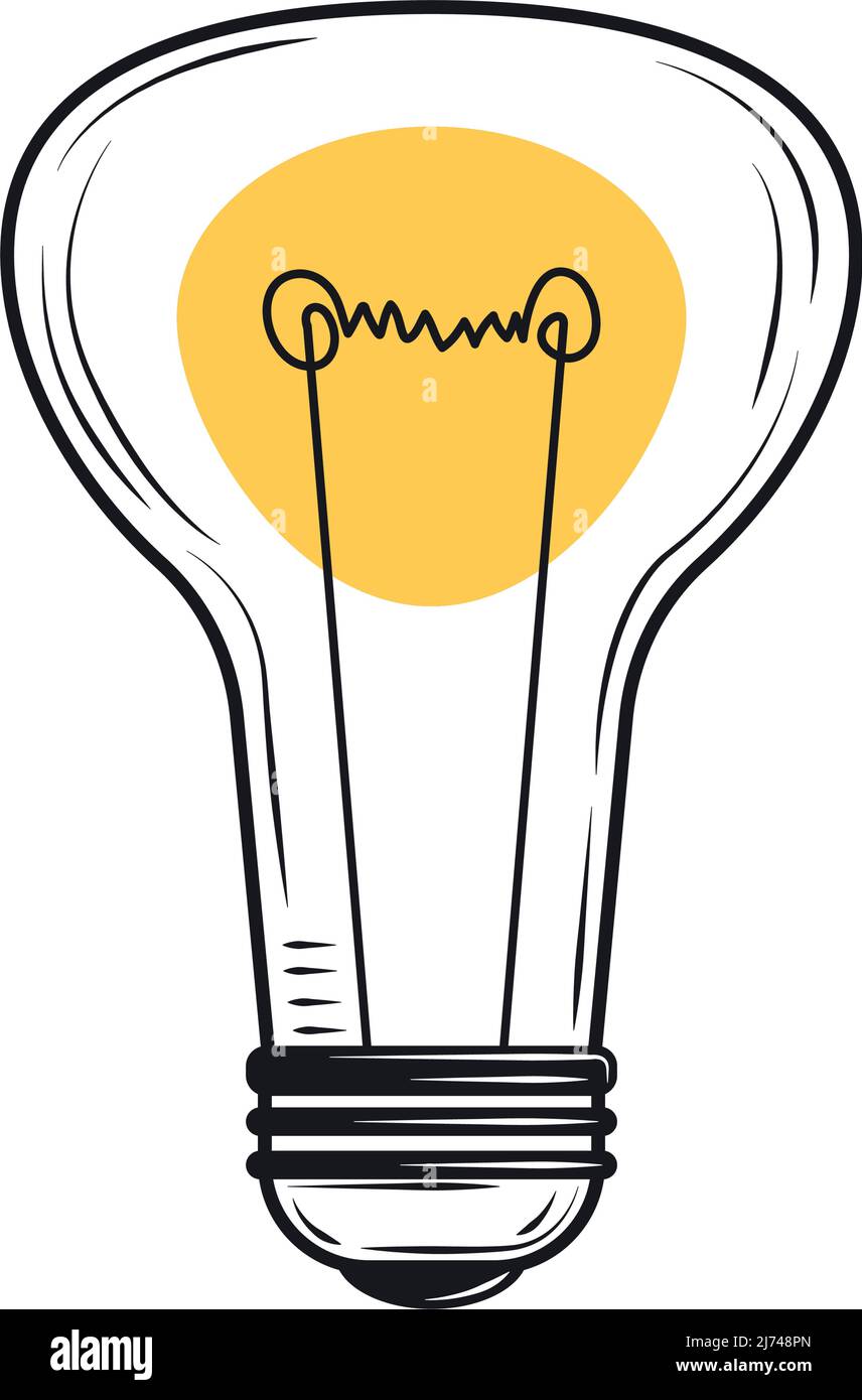 light bulb isolated icon Stock Vector Image & Art - Alamy