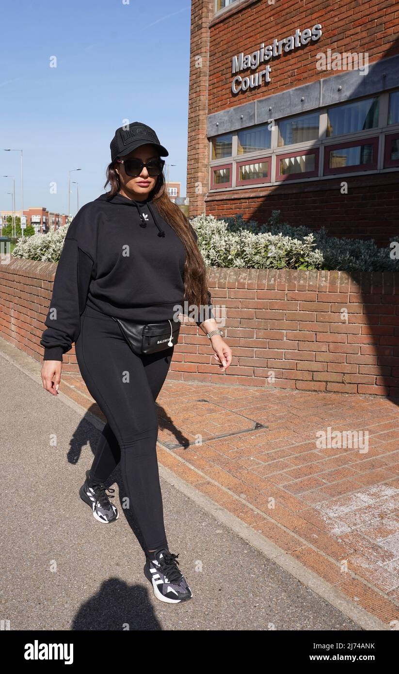 Sherrilyn Speid arrives at Basildon Magistrates' Court in Essex, for ...