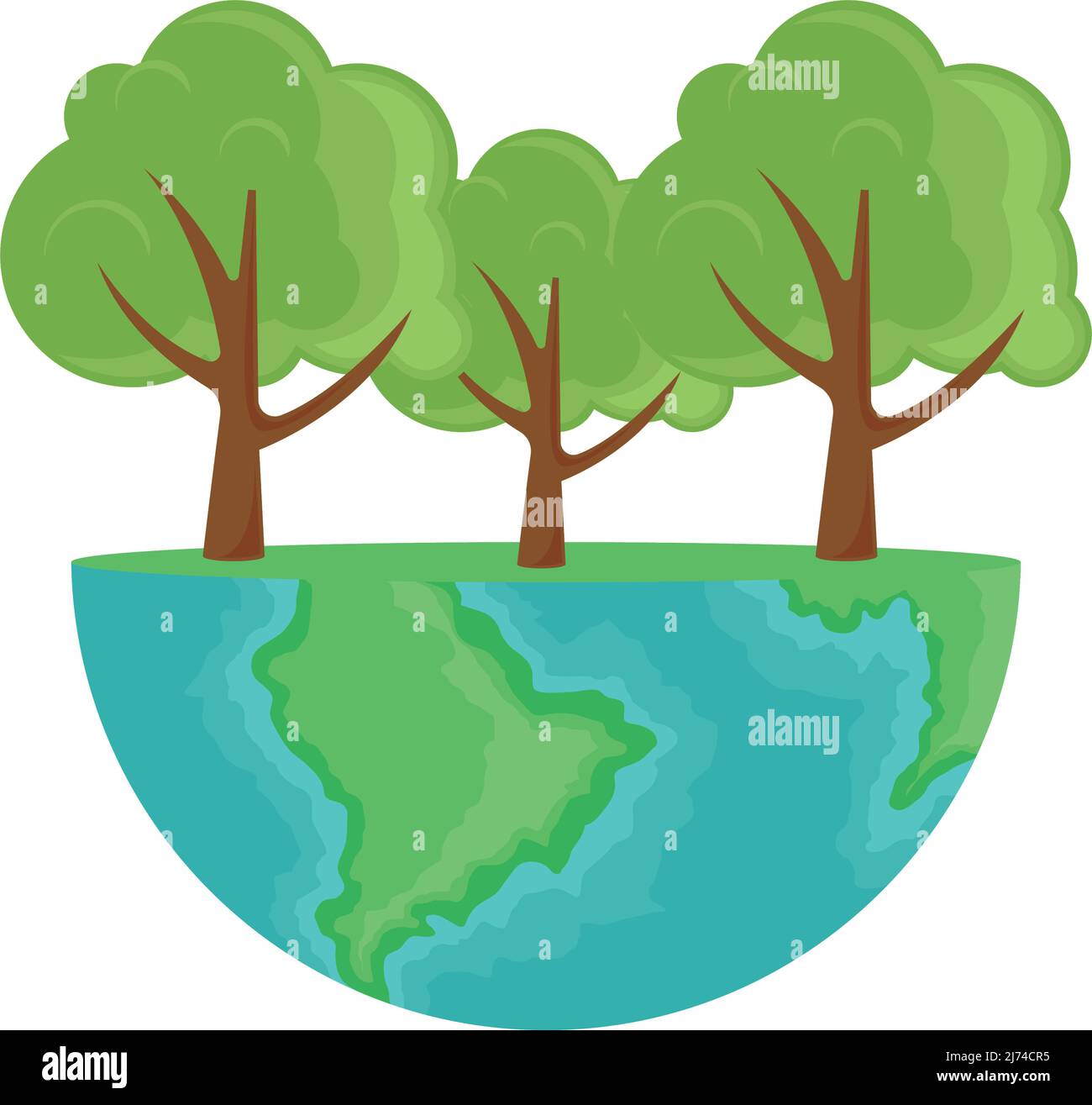 earth and forest Stock Vector Image & Art Alamy