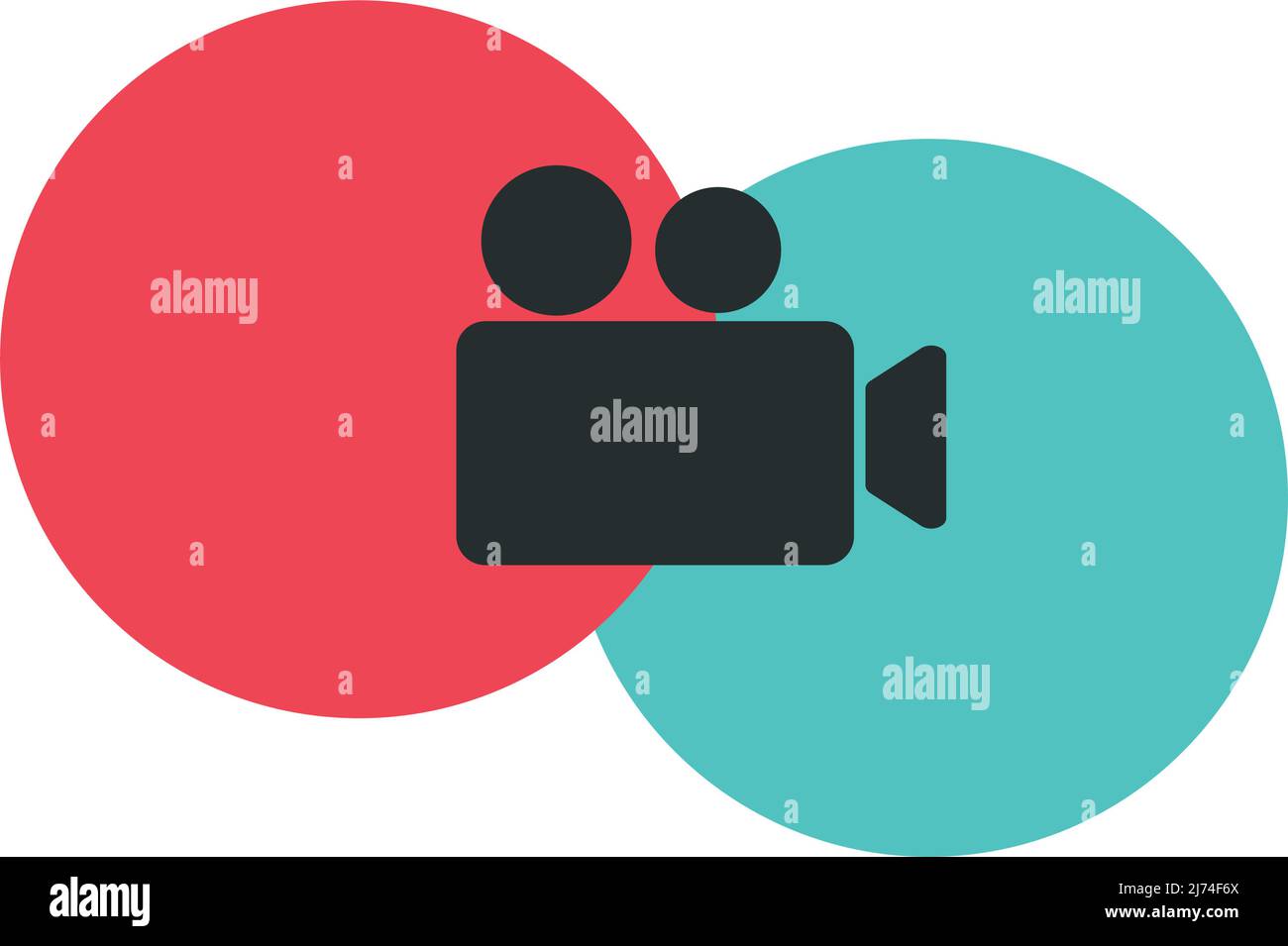 Stylish cinema camera icon. Editable vector Stock Vector Image & Art ...