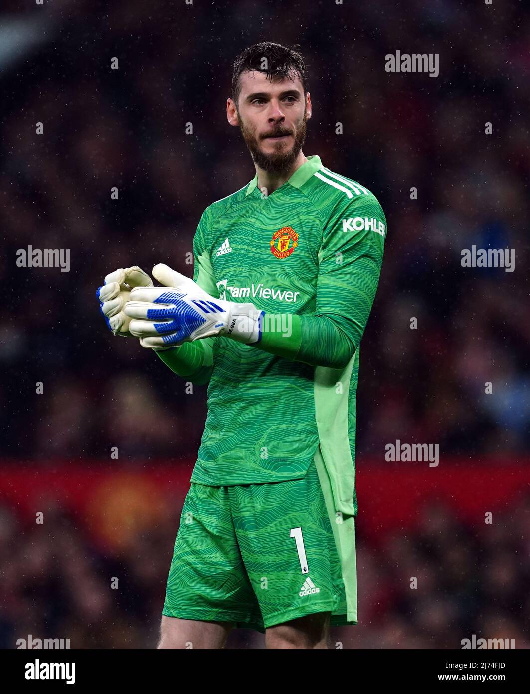 Manchester United goalkeeper David de Gea during the Premier League match  at Old Trafford, Manchester. Picture date: Monday May 2, 2022 Stock Photo -  Alamy