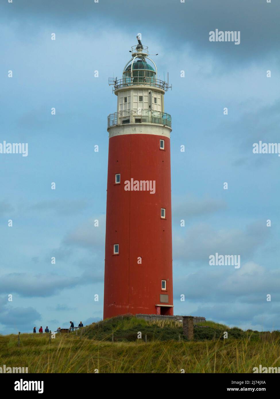 The tallest dutch lighthouse called Lange Jaap in the north of province ...