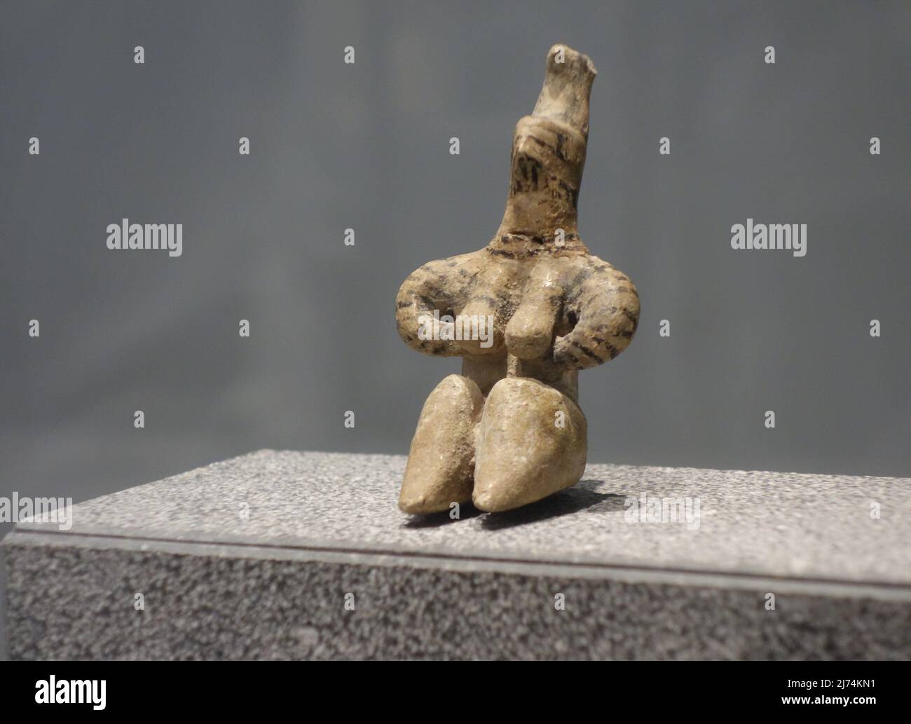 Fertility Symbol in Louvre Abu Dhabi Museum Stock Photo