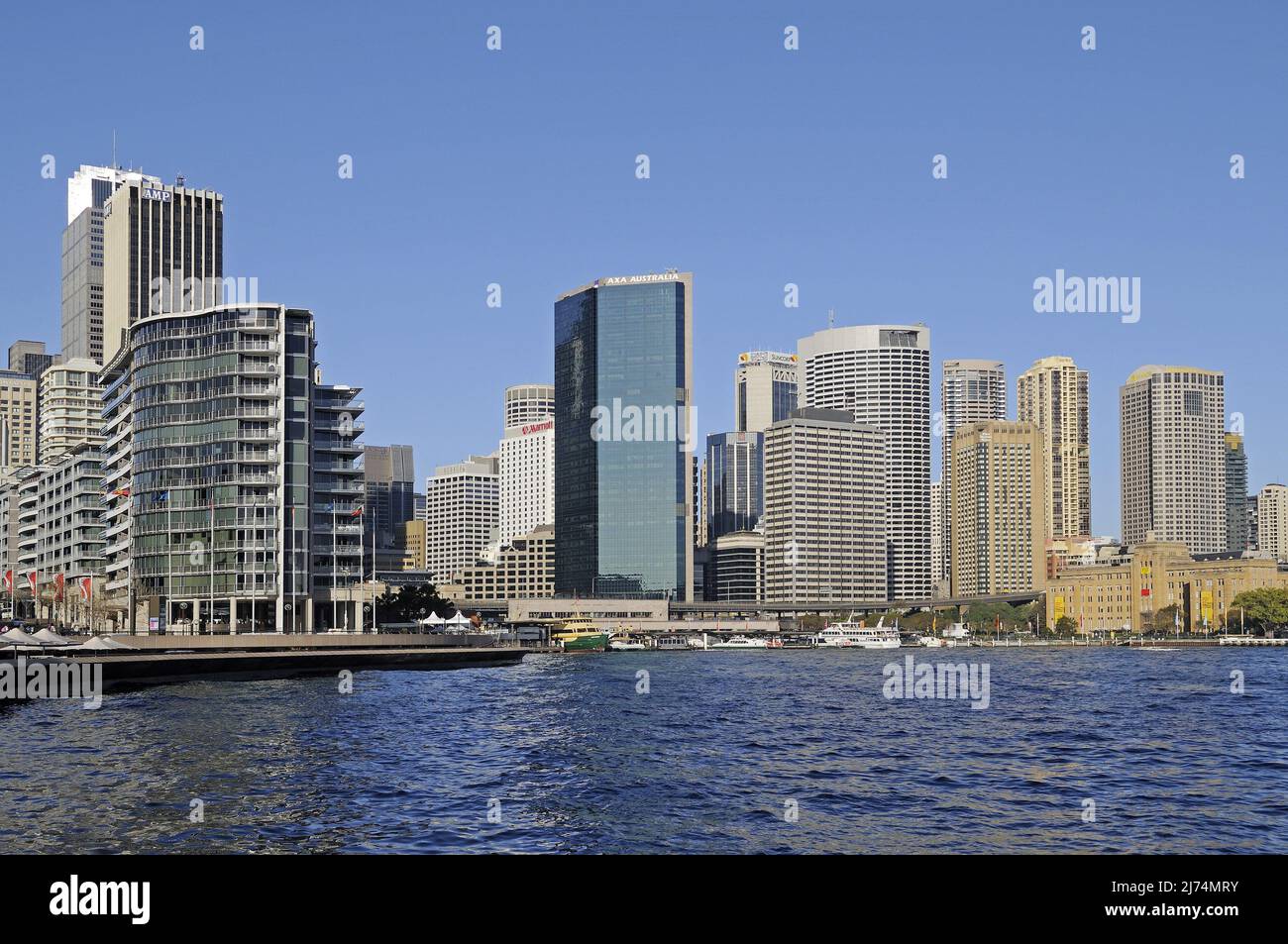 Skyscrapers of the financal districat at the Circular Quay in Sydney, Australia, Sydney Stock Photo