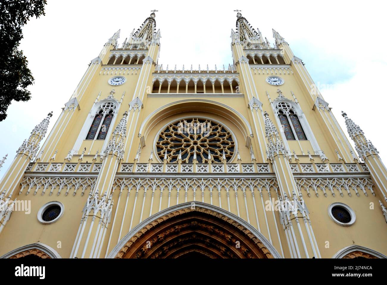 Catholic cathedral in the old town of Guayaquil , Ecuador, Guayaquil Stock Photo