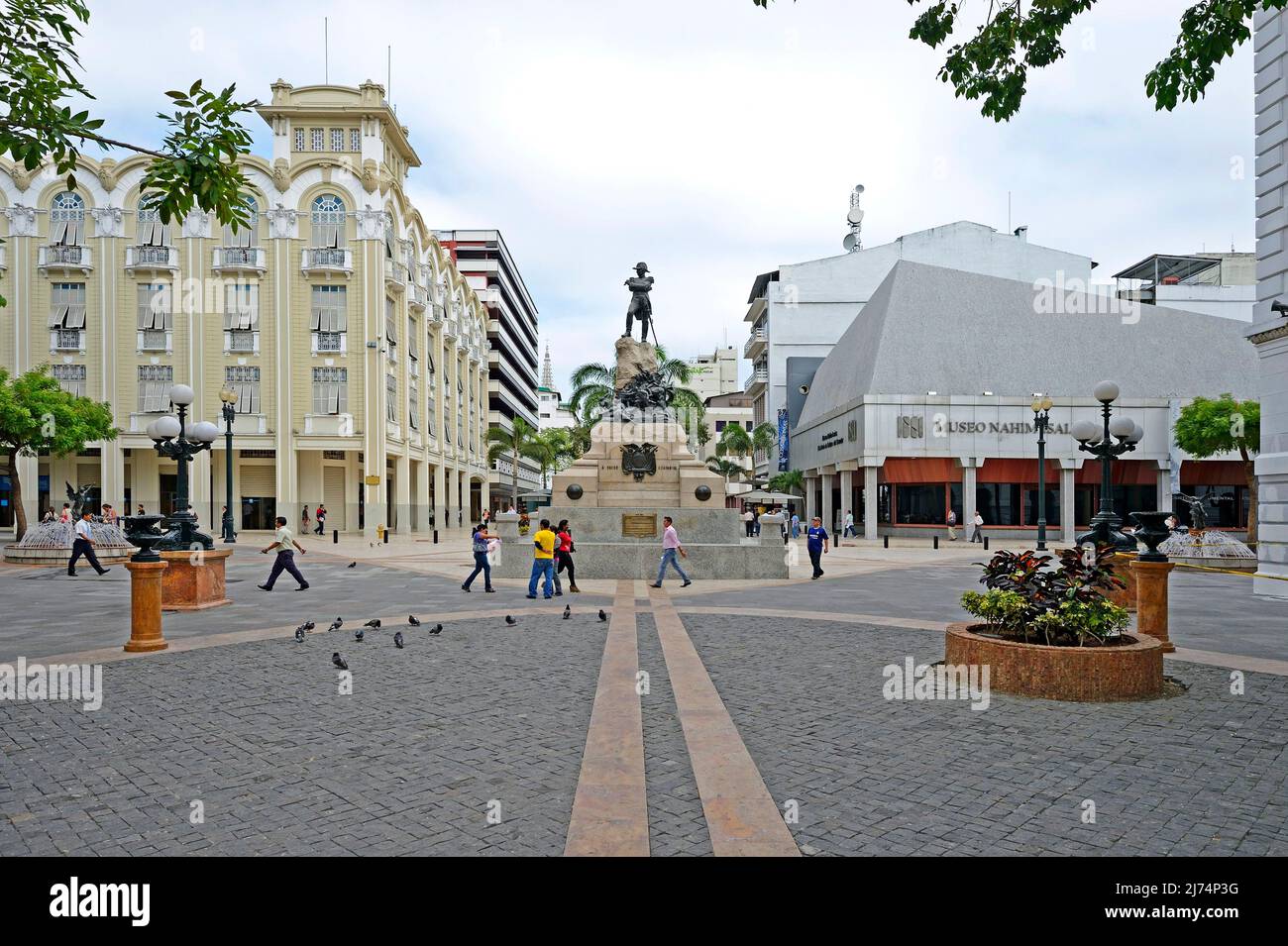 pedestrian area in the old town of Guayaquil, Ecuador, Guayaquil Stock Photo