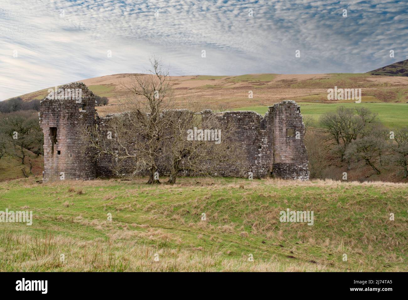 Morton Castle Thornhill Scotland Stock Photo Alamy