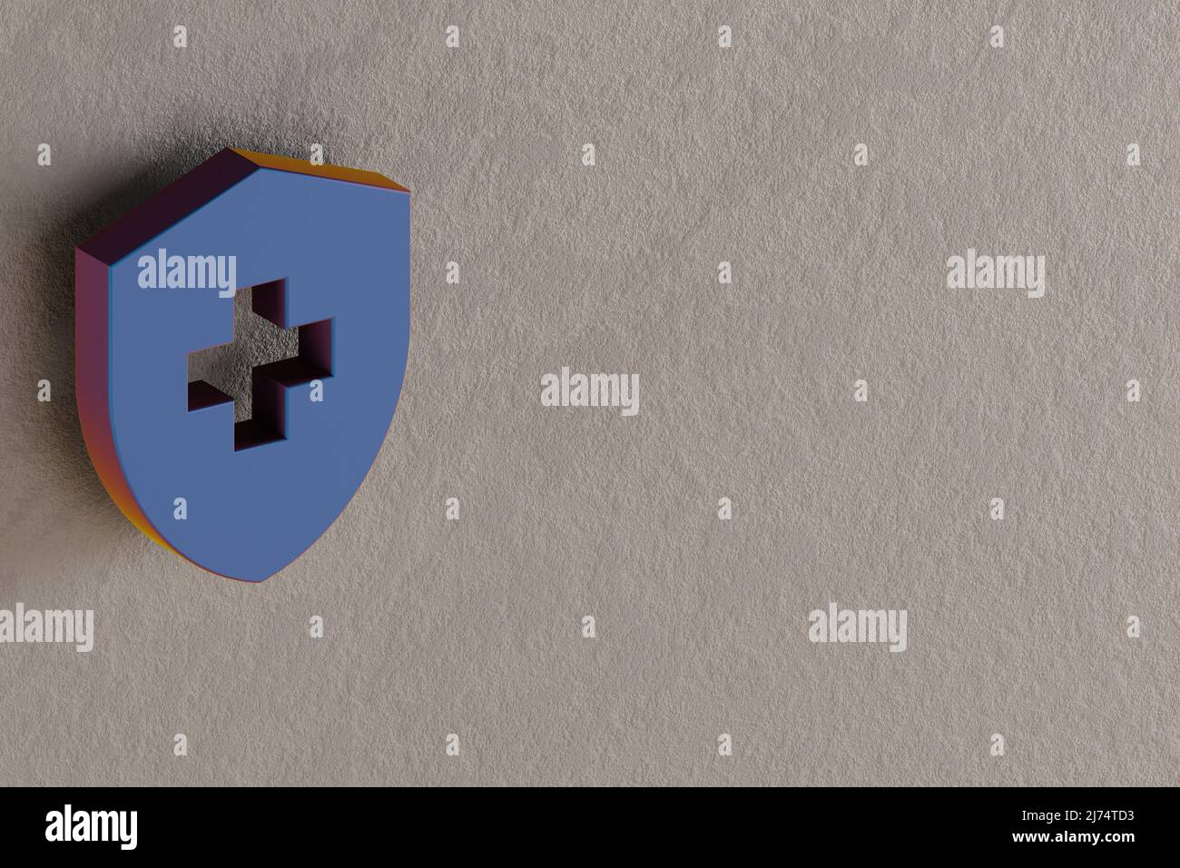 Beautiful abstract illustrations Blue Health And Safety symbol icons on ...