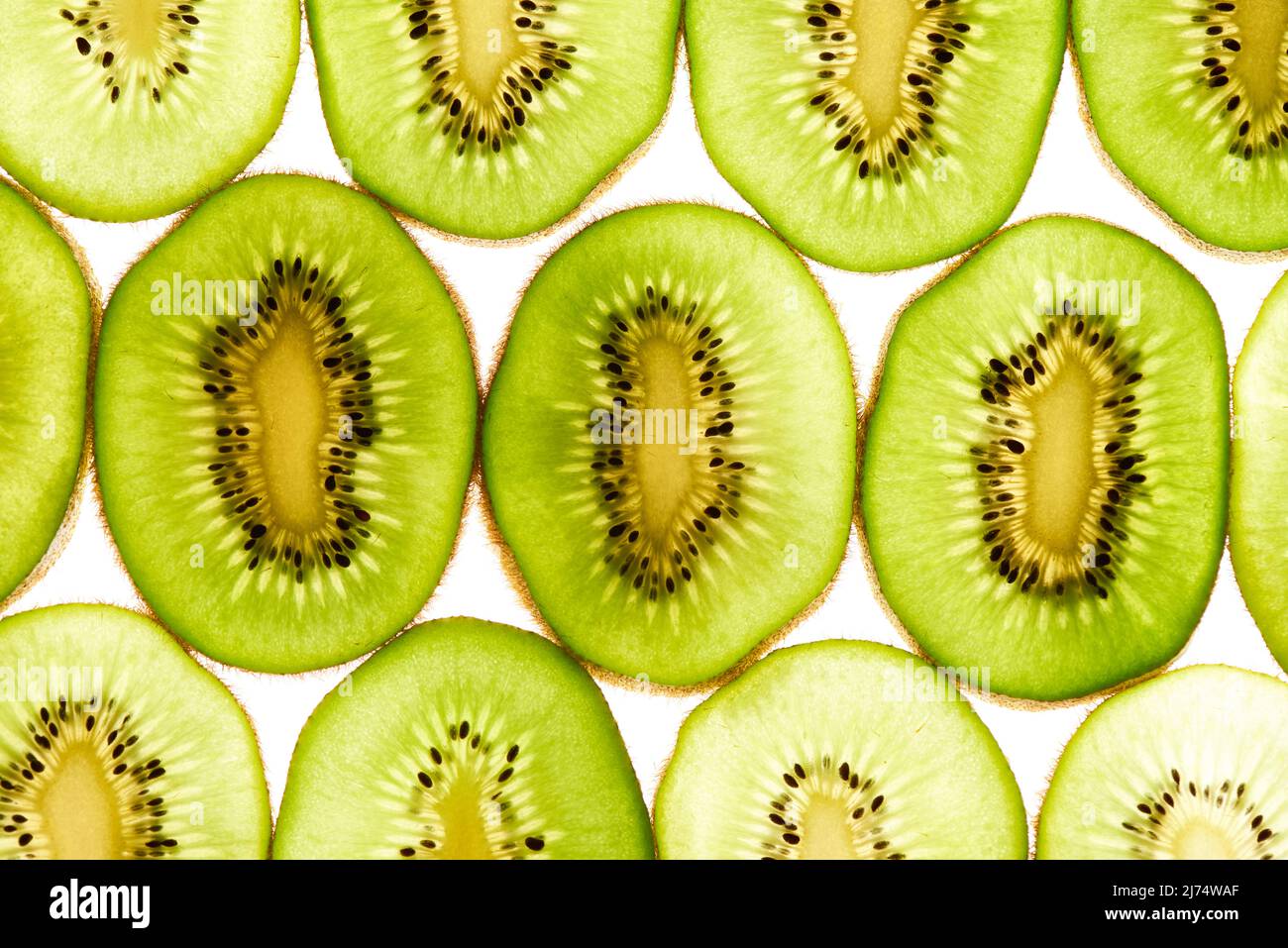 Kiwi top view hi-res stock photography and images - Alamy