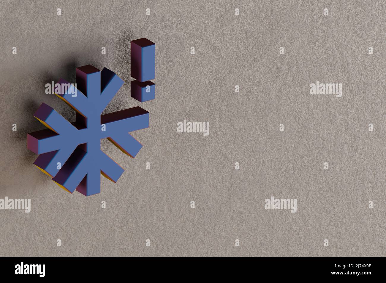 Beautiful abstract illustrations Blue Severe Cold symbol icons on a ...