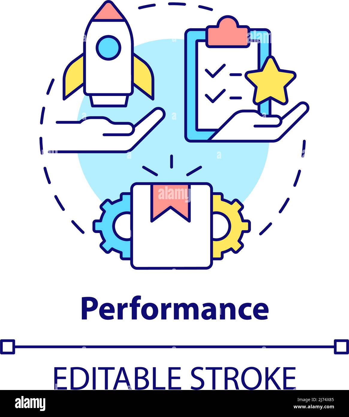 Performance concept icon Stock Vector Image & Art - Alamy