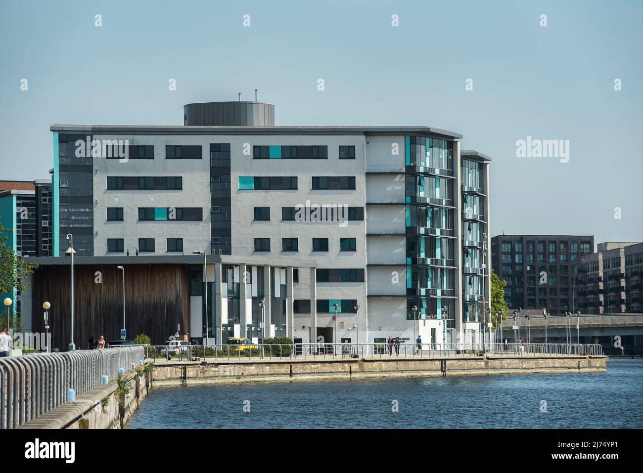 Modern homes / apartment blocks in London. Real estate / accommodation. Stock Photo