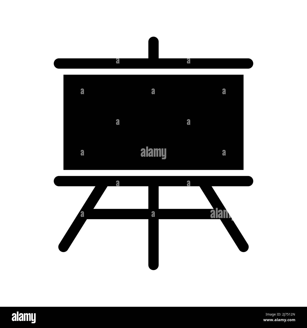 Blackboard vector icon on the white background Stock Vector