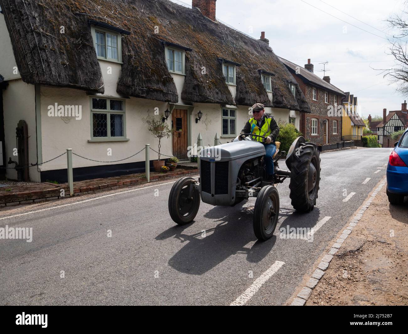 Gt. Bardfield Braintee Essex UK, 2nd May 2022. Stebbing Tractor Run an
