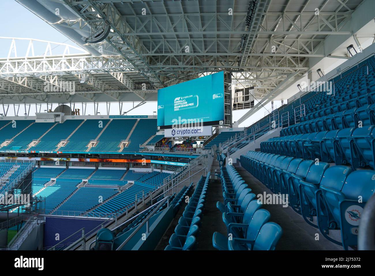 Miami International Autodrome, Miami, United States on 5 May 2022 general  view of the seating inside the stadium during the FORMULA 1 CRYPTO.COM  MIAMI GRAND PRIX 2022, Eleanor Hoad Stock Photo - Alamy