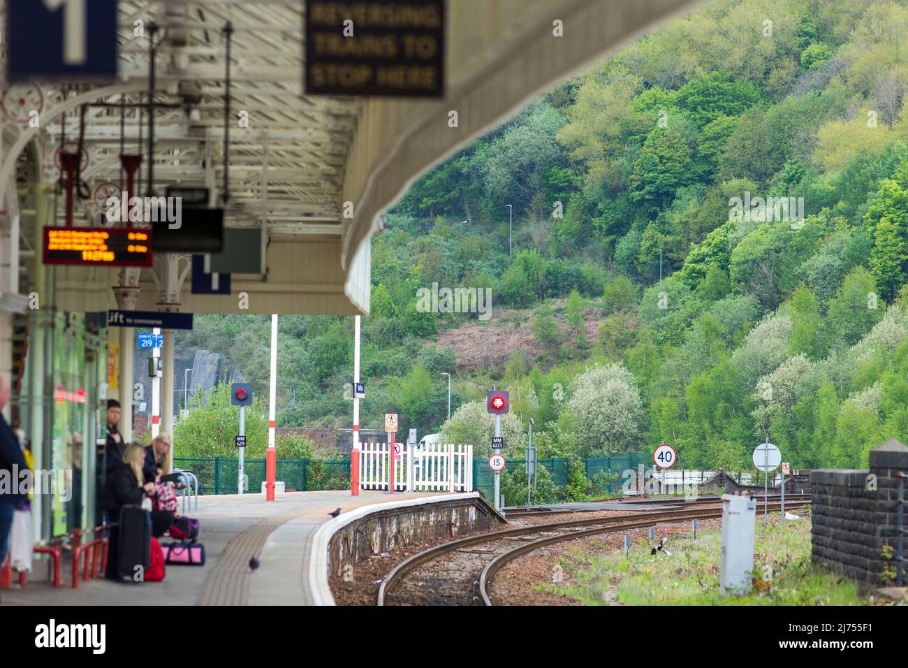 Halifax Railway Station Serves The Town Of Halifax In West Yorkshire ...