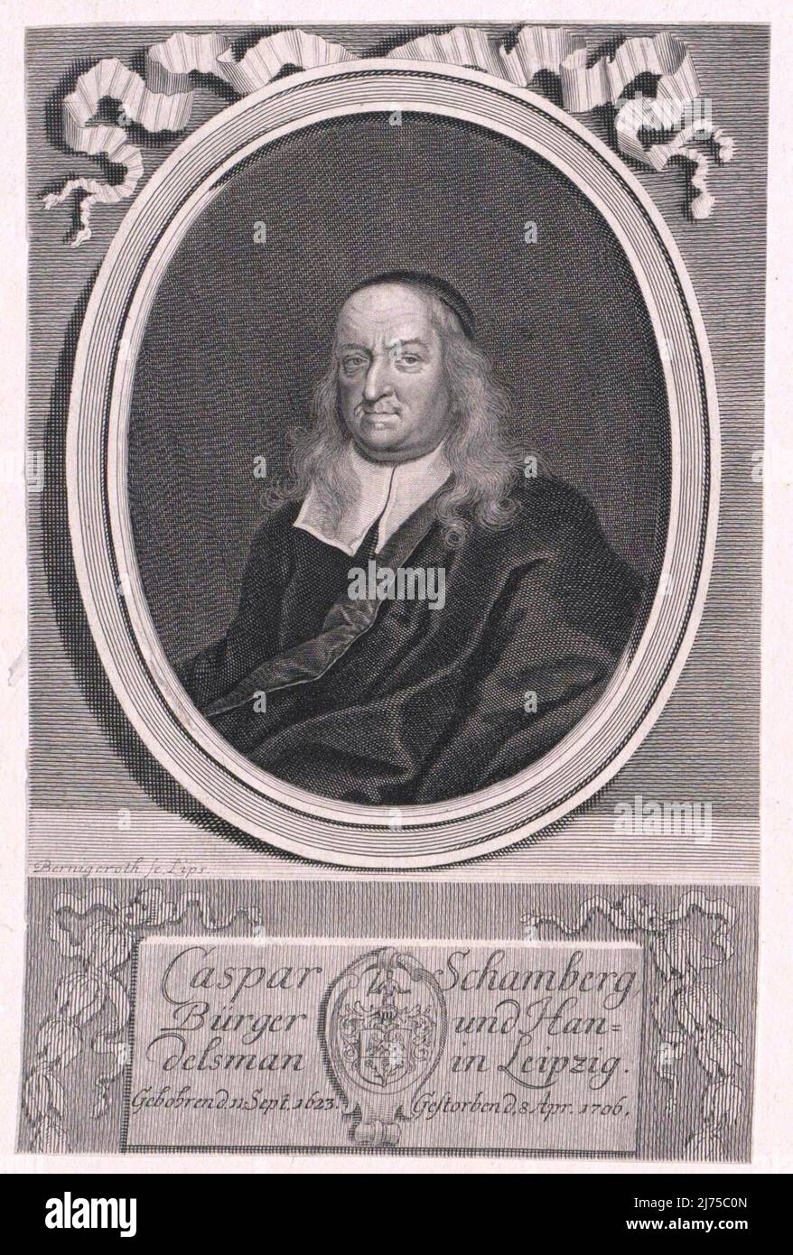 Caspar Schamberger (1 September 1623 in Leipzig, Germany – 8 April 1706) was a German surgeon. His name represents the first school of Western medicine in Japan and the beginning of rangaku, or Dutch studies. Stock Photo