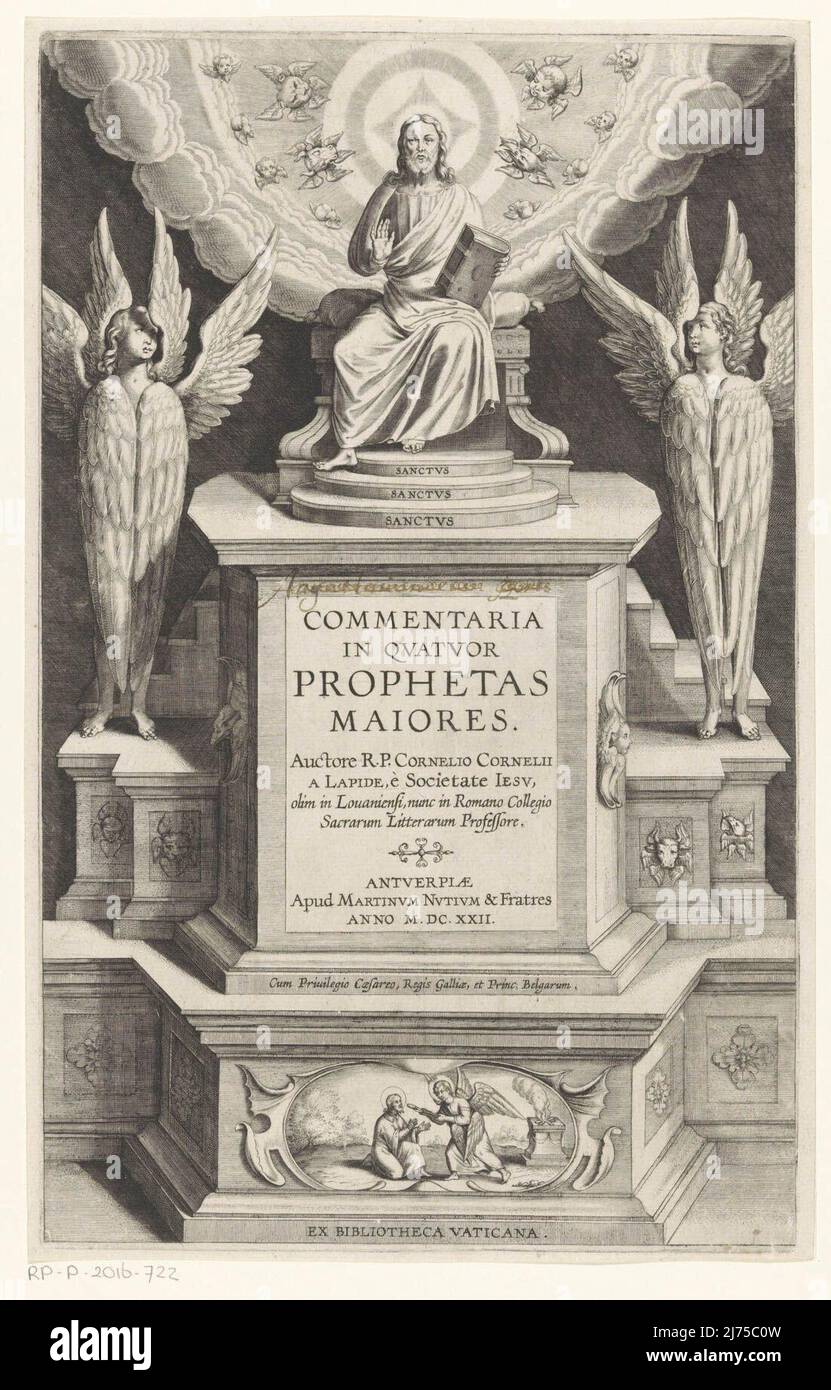 Cornelius a Lapide, Commentaria in quatuor prophetas maiores. Antwerpen: Nutius, Martinus (III), 1622. Stock Photo