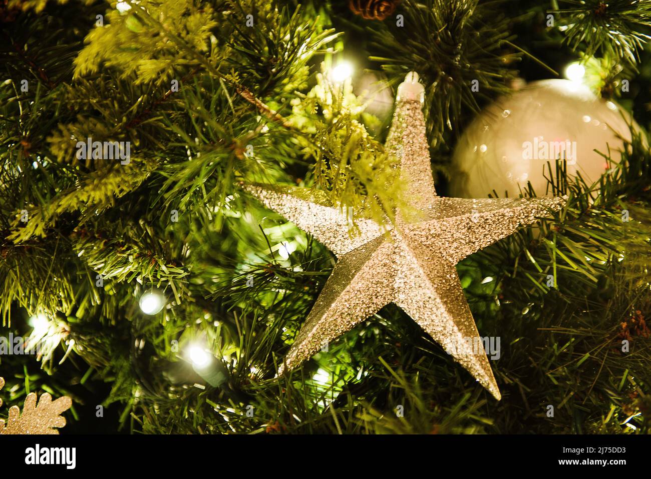 christmas tree ornaments Stock Photo