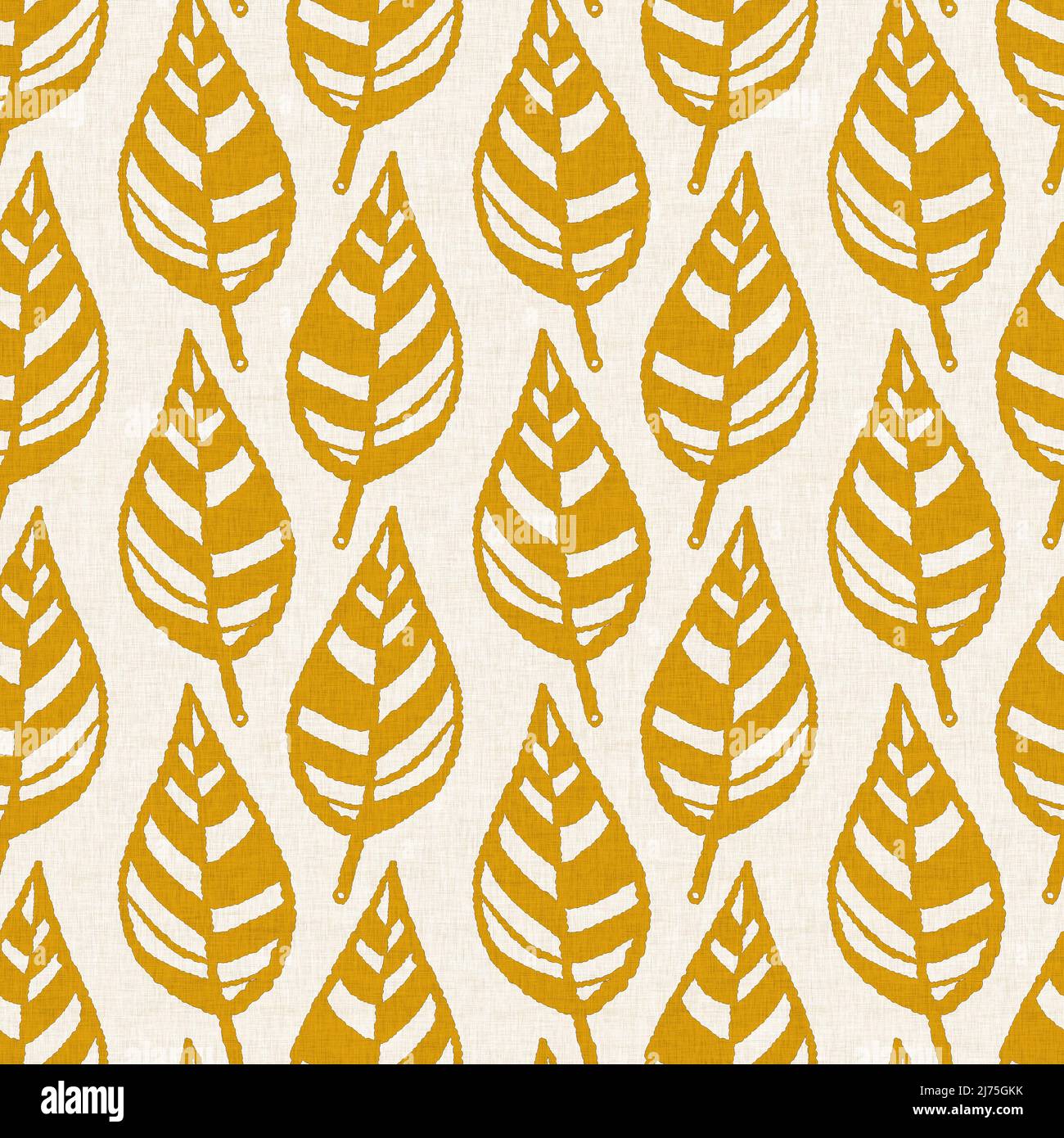 Gender neutral foliage leaf seamless raster background. Simple
