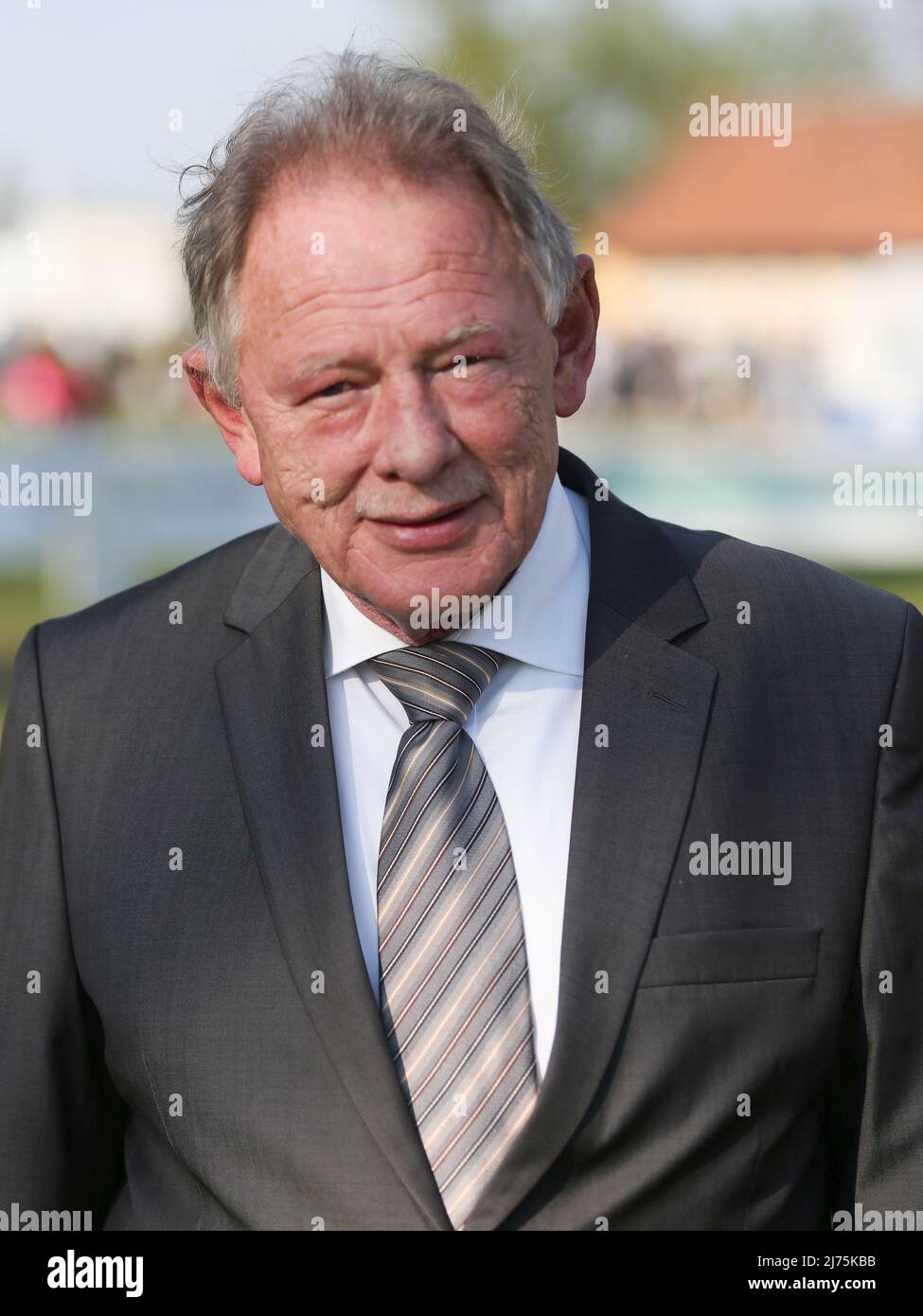 Heinz Baltus President Magdeburger Renn-Verein On April 23rd, 2022 Race Day At The Magdeburg-Herrenkrug Racecourse Stock Photo