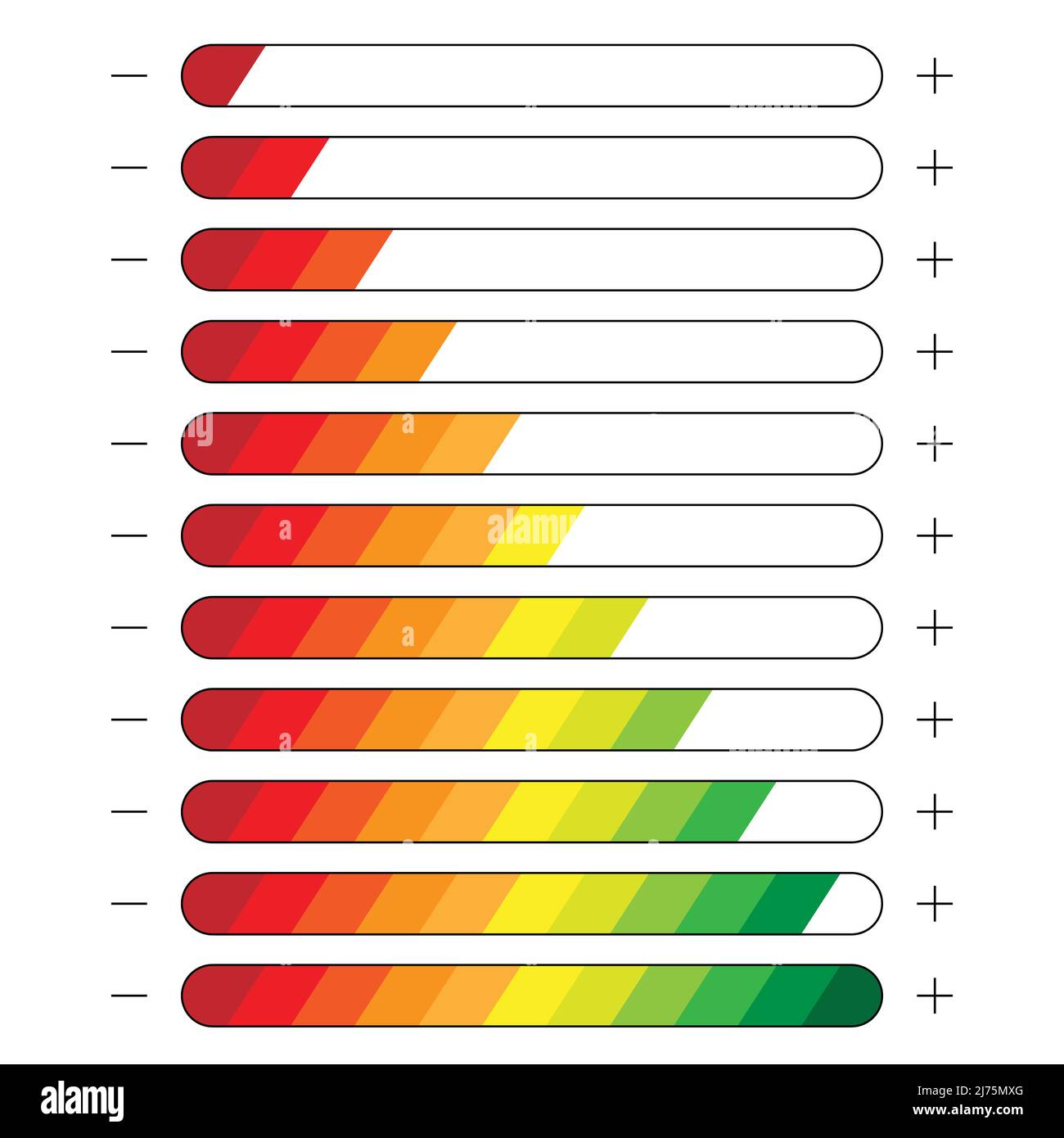 Rating symbols with color line. Quality, feedback, experience, level concepts. Isolated badge