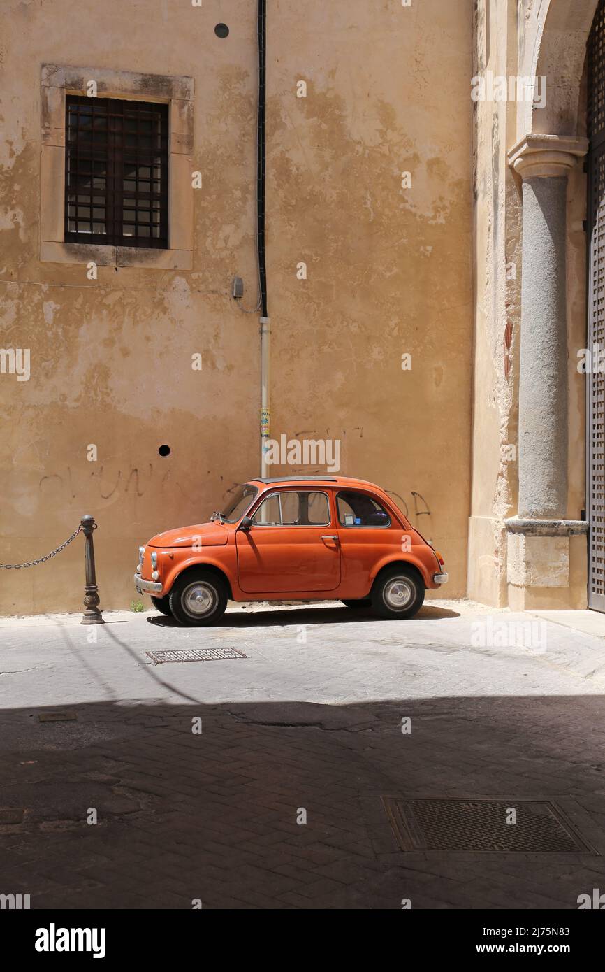 old car in sicily Stock Photo Alamy