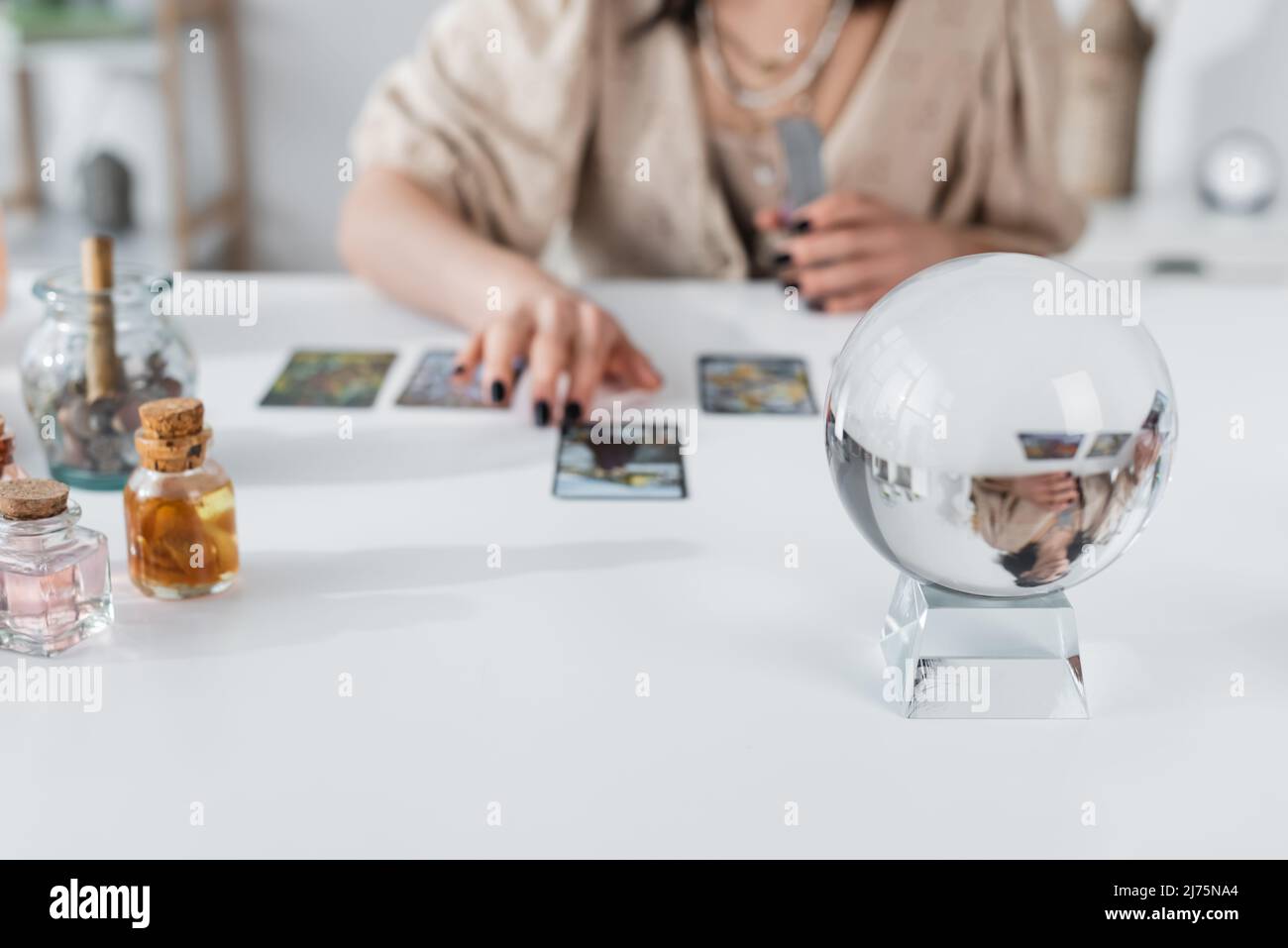Fortune teller with cards hires stock photography and images Alamy