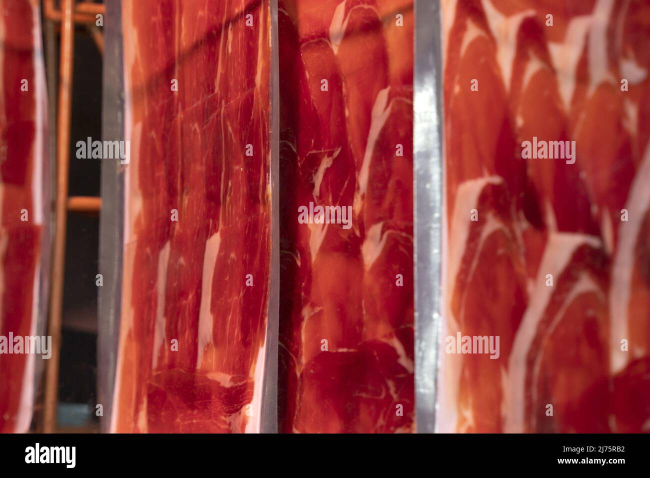 vacuum packed jamon iberico spanish ham Stock Photo Alamy