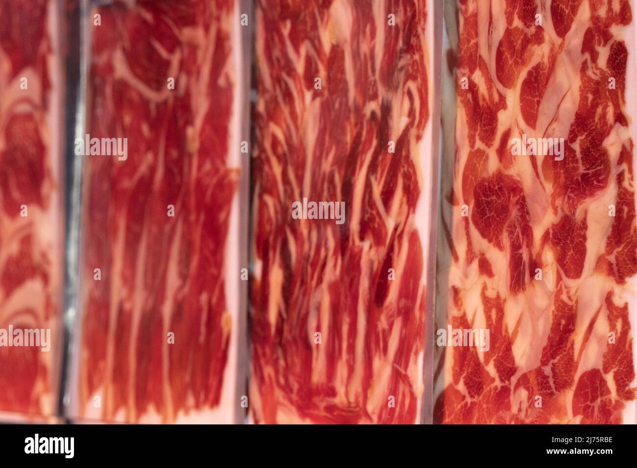 vacuum packed jamon iberico spanish ham Stock Photo Alamy