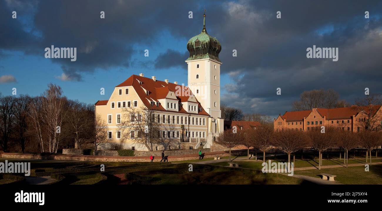 Delitzsch b Leipzig Schloß 58871 Erbaut 1690-96 Ansicht von Südwesten Stock  Photo - Alamy