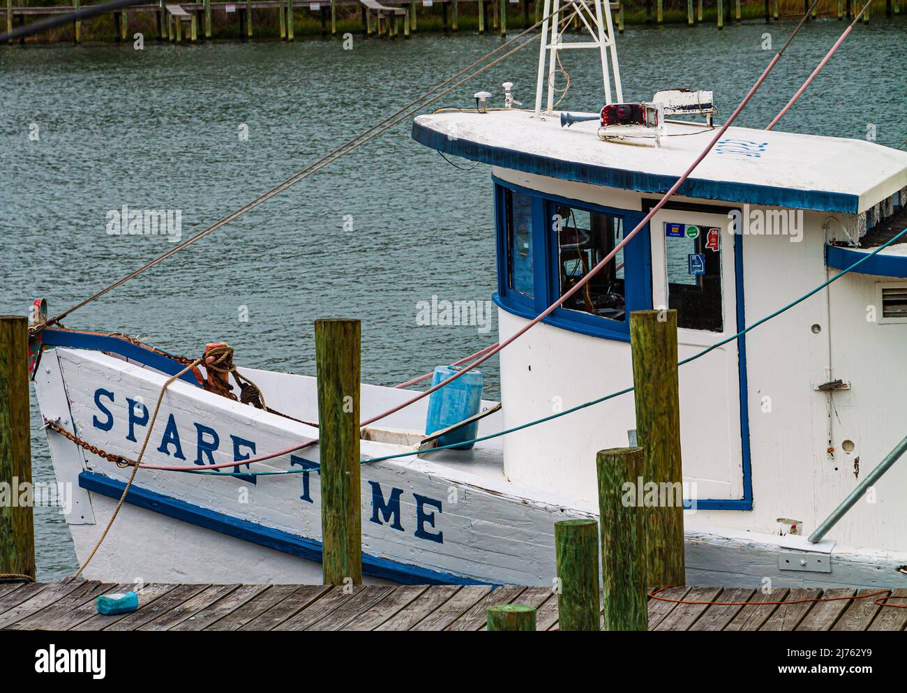 Shrimp Boat Docked on the Carrabelle River, Carrabelle, Florida, USA