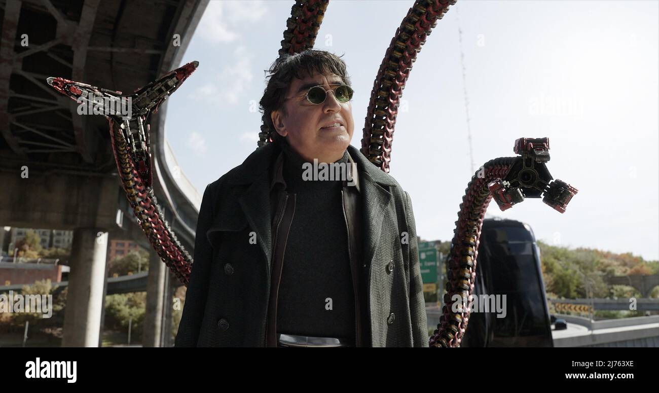 Spider-Man: No Way Home: Alfred Molina as Otto Octavius / Doctor Octopus Stock Photo