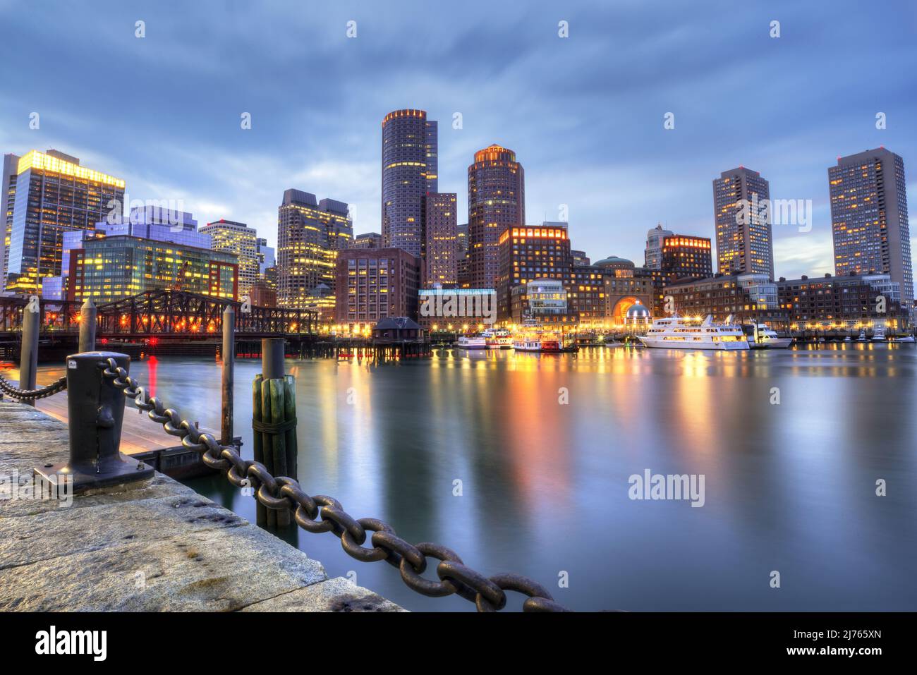 Cityscape photography in Boston Massachusetts. Stock Photo