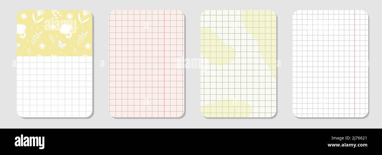 Collection of cute note paper Stock Vector Image & Art - Alamy
