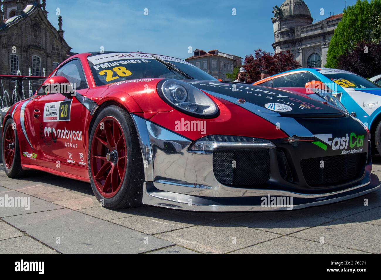 Rally racing cars, 2022 Rampa da Falperra in Braga, Portugal. Porsche ...