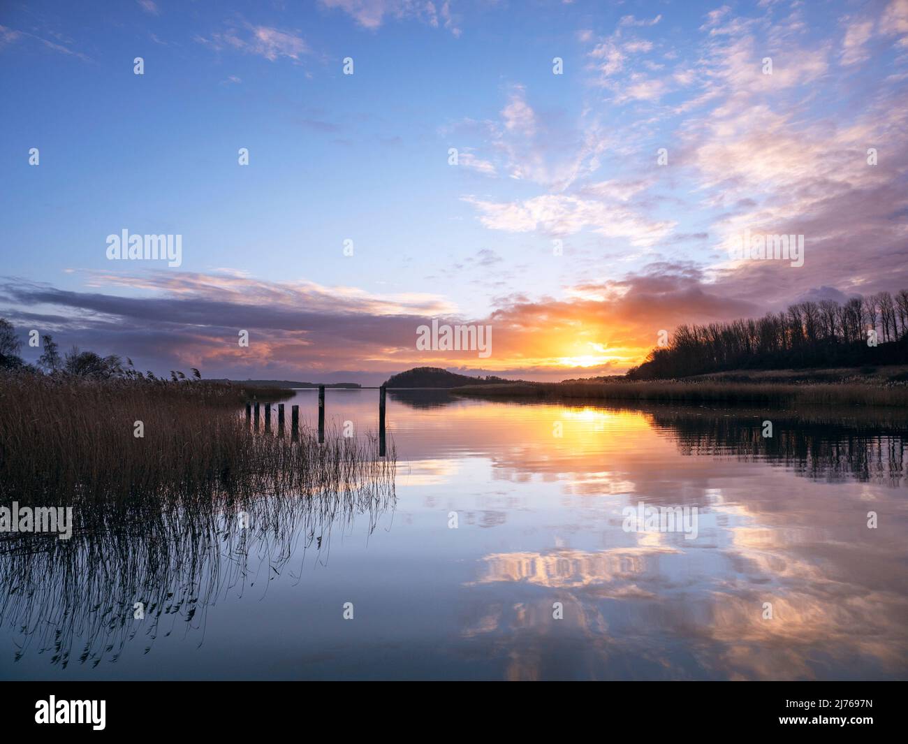 Sunset on rugen in low season hires stock photography and images Alamy