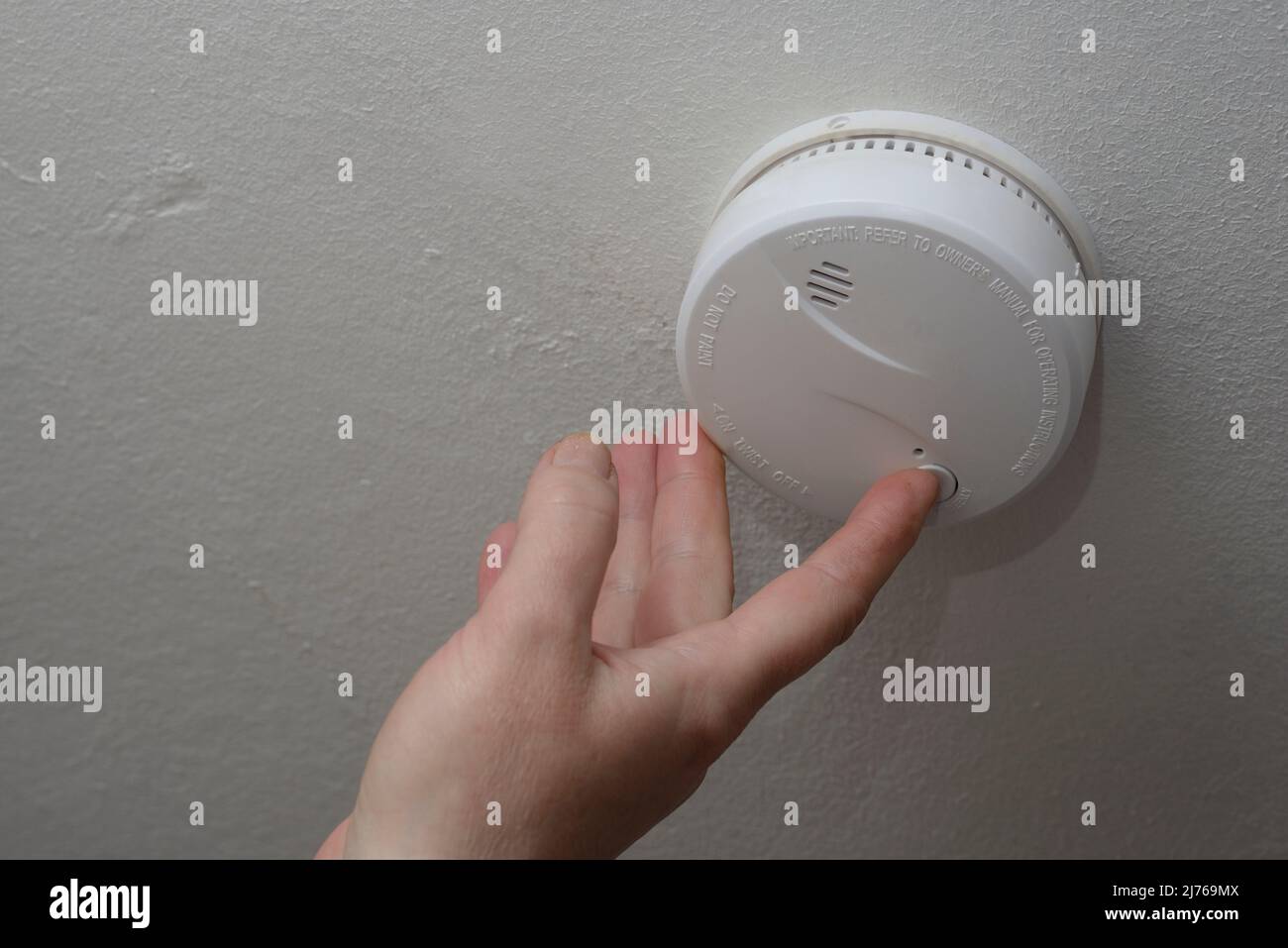 Smoke detector Stock Photo