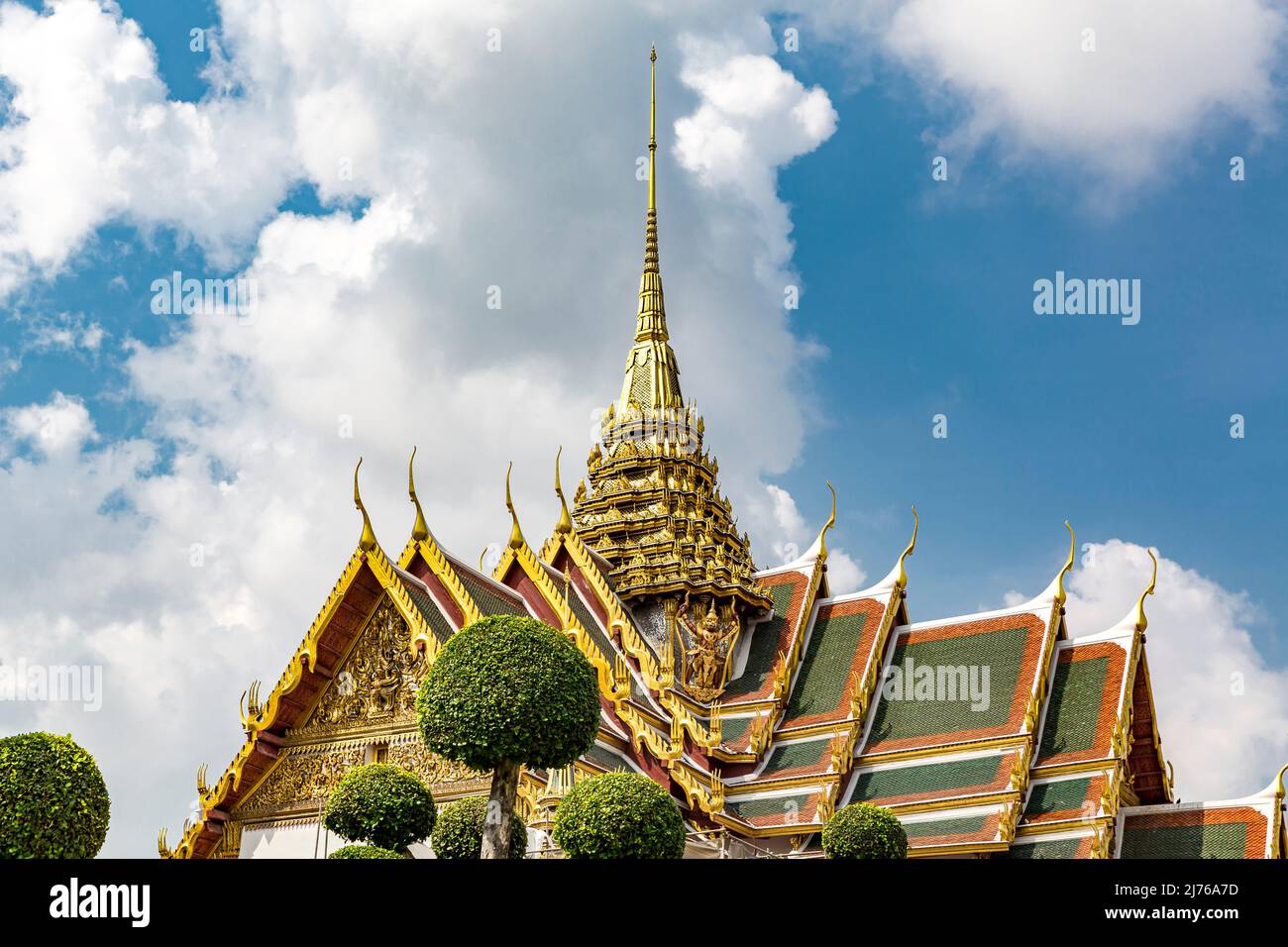 Phra Thinang Dusit Maha Prasat, Coronation Hall, Royal Palace, Grand Palace, Wat Phra Kaeo, Temple of the Emerald Buddha, Bangkok, Thailand, Asia Stock Photo