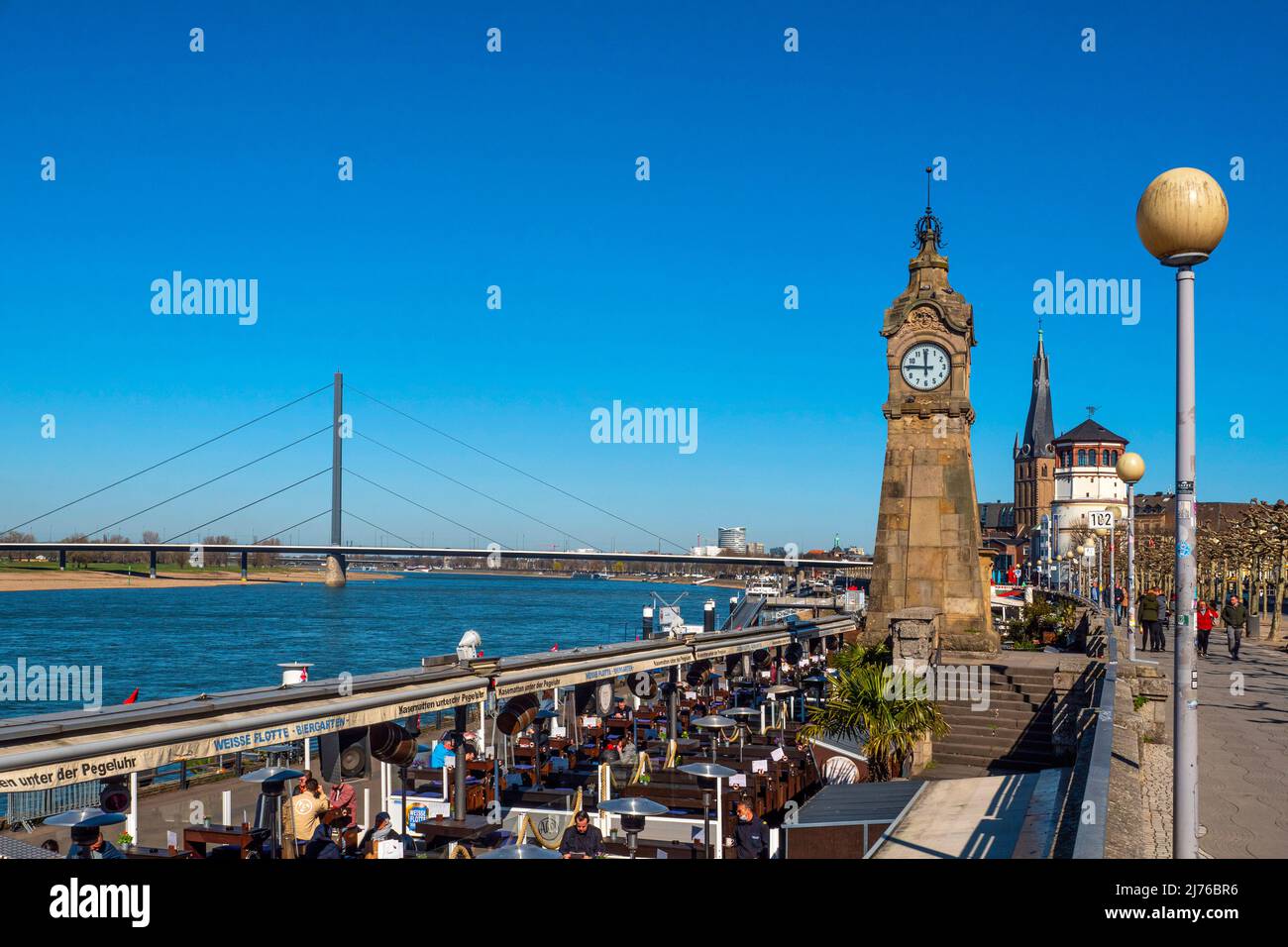 Gauge clock at the rhine promenade hi-res stock photography and images ...