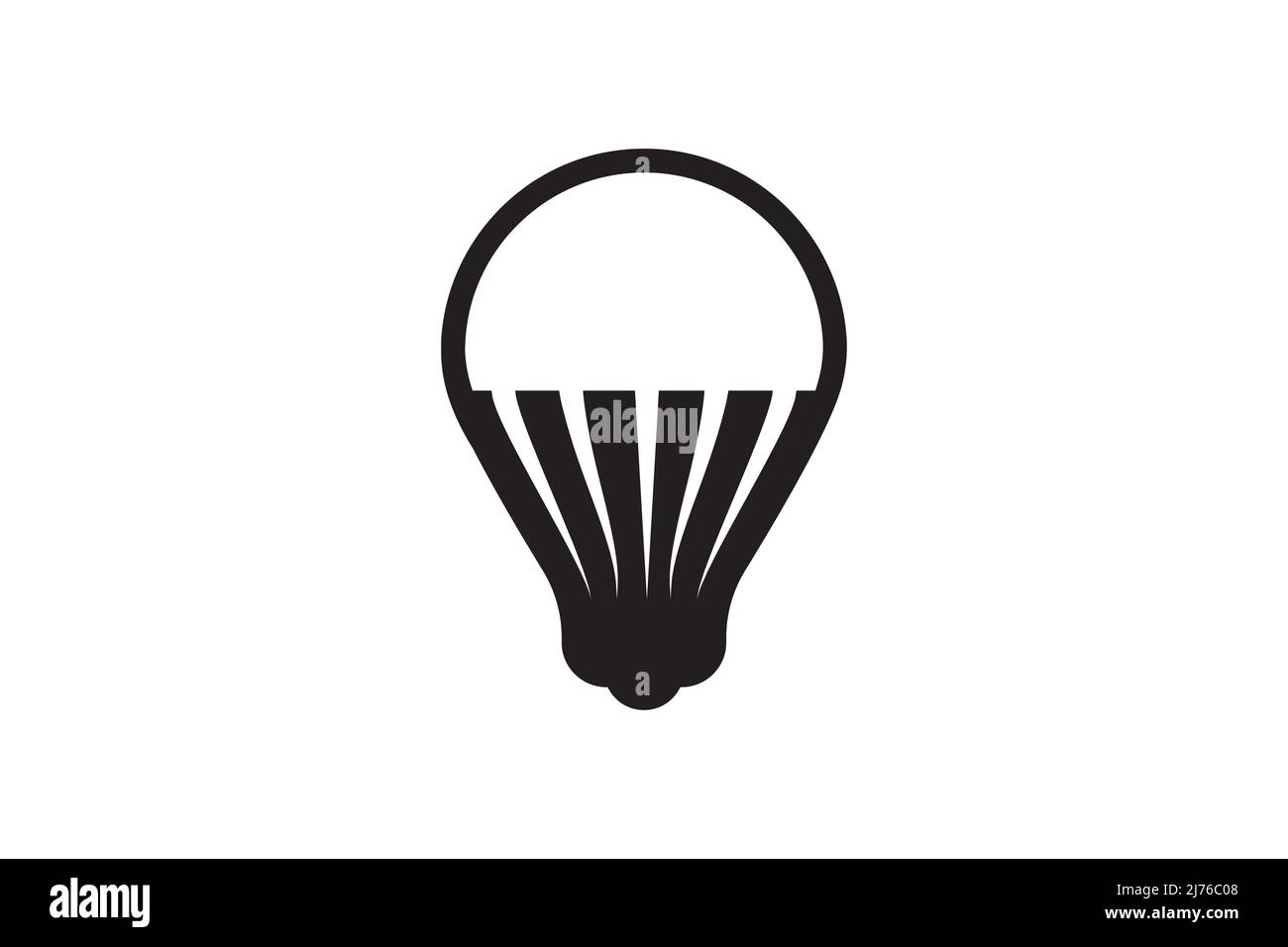 Led lamp icon energy economy technology. Electric bulb power modern innovation. Smart home vector sign design. Stock Vector