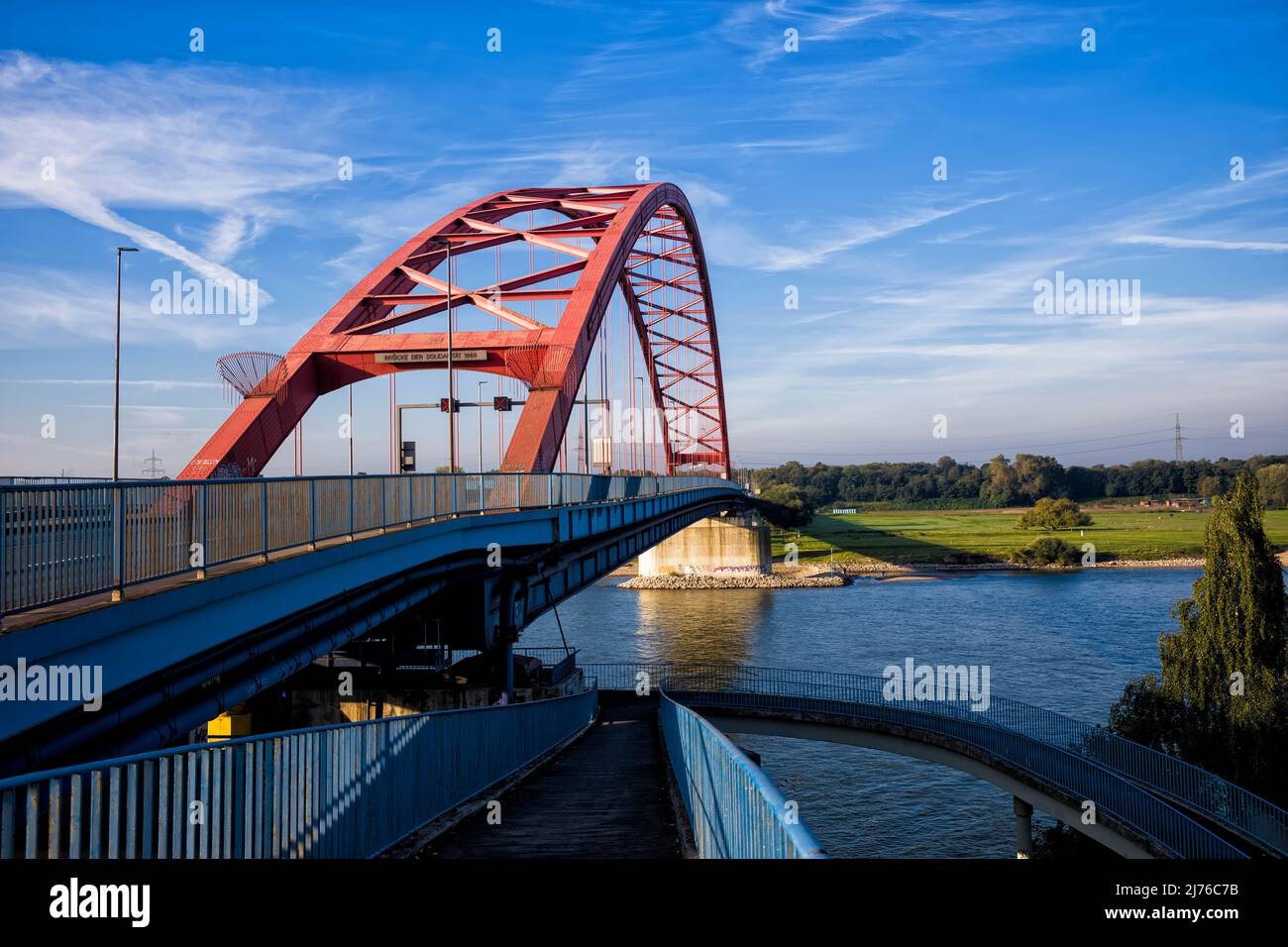 Duisburg, Bridge of Solidarity Stock Photo