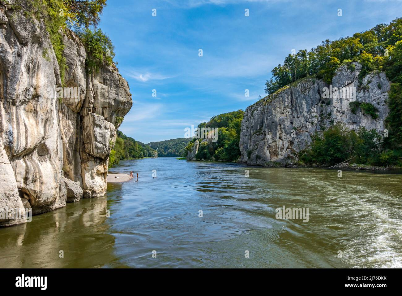 Germany, Kelheim, Weltenburg narrows, Danube breakthrough, Stock Photo
