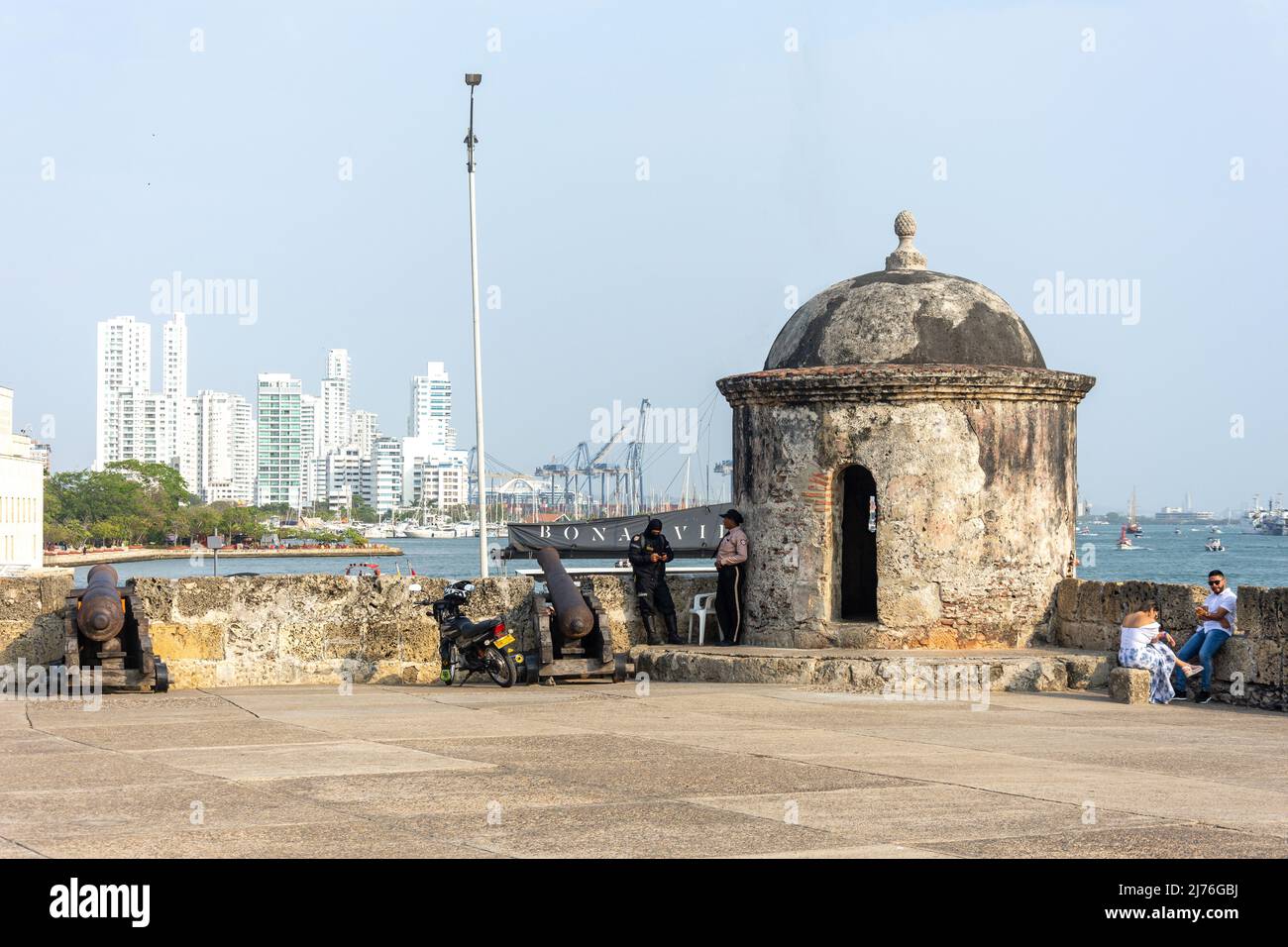 Baluarte de San Ignacio, Old Cartagena, Cartagena, Bolivar,  Republic of Colombia Stock Photo