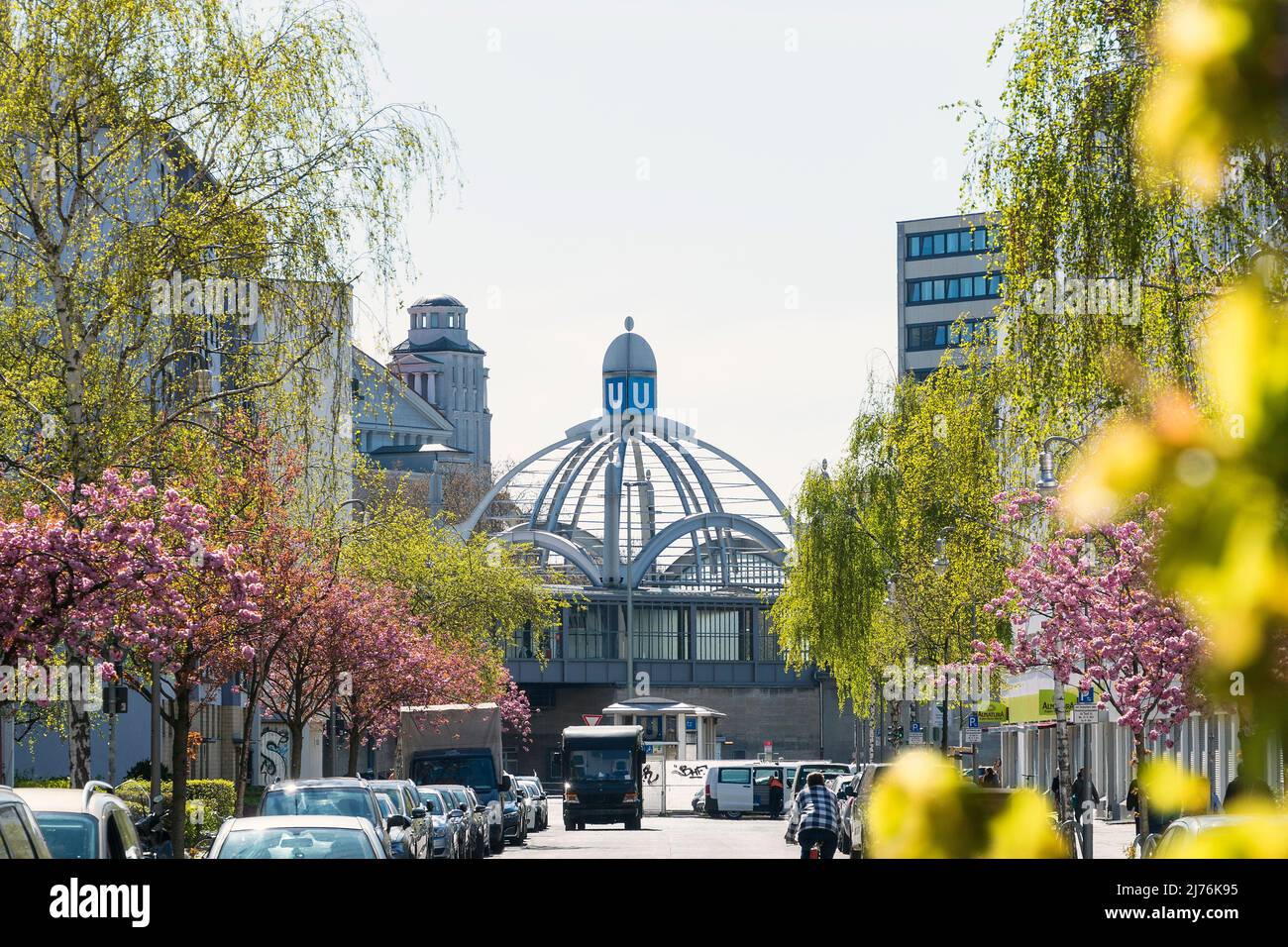 Berlin, Nollendorfplatz, subway station with the same name, dome, spring Stock Photo
