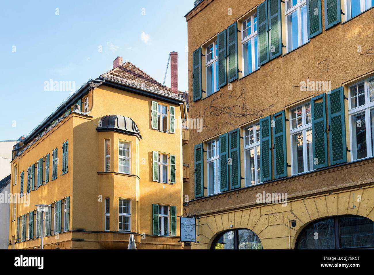 Berlin, Mitte, Scheunenviertel, Große Hamburger Straße, facades Stock ...