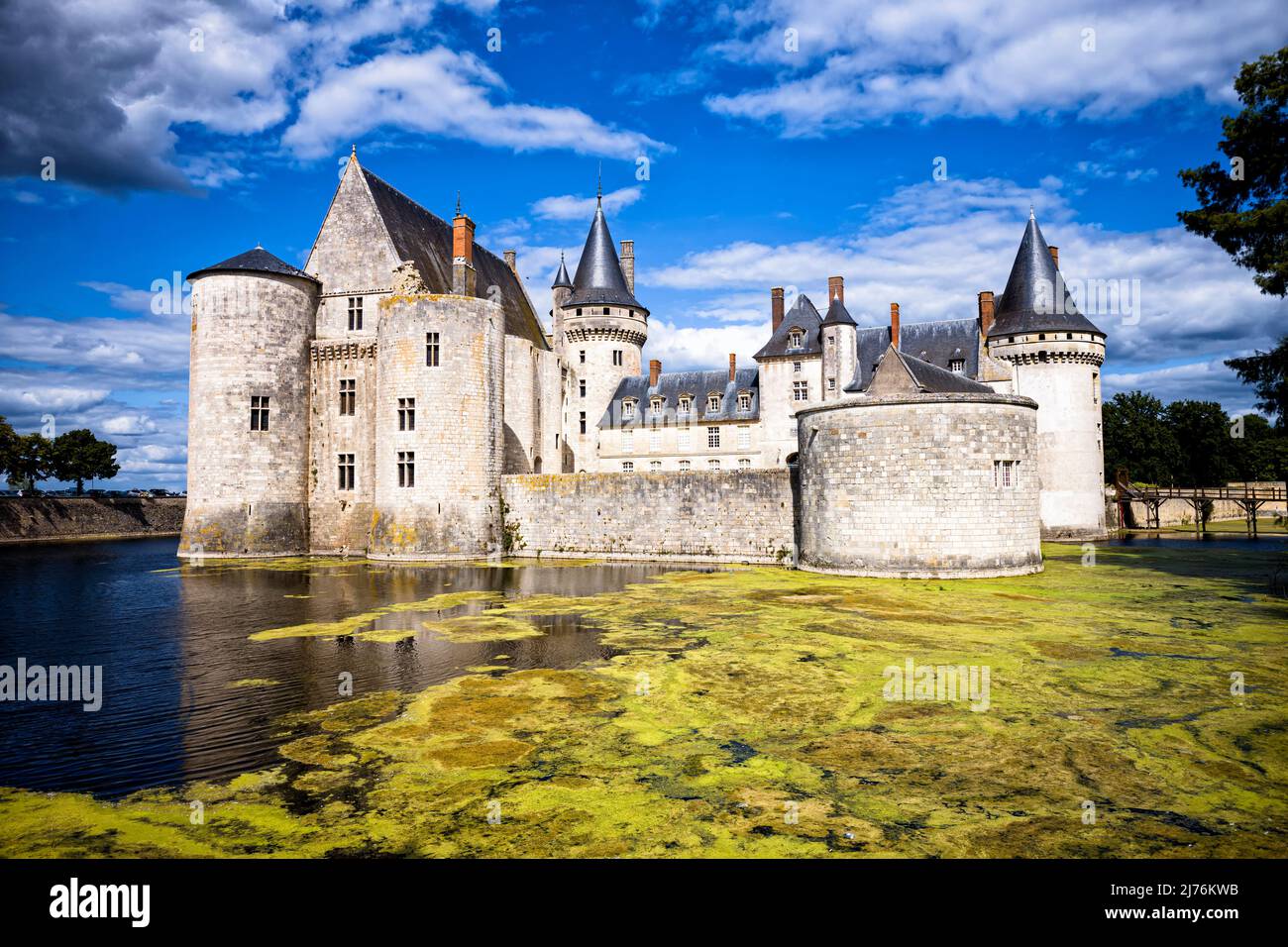 Ch–teau Sully in Sully-sur-Loire Stock Photo