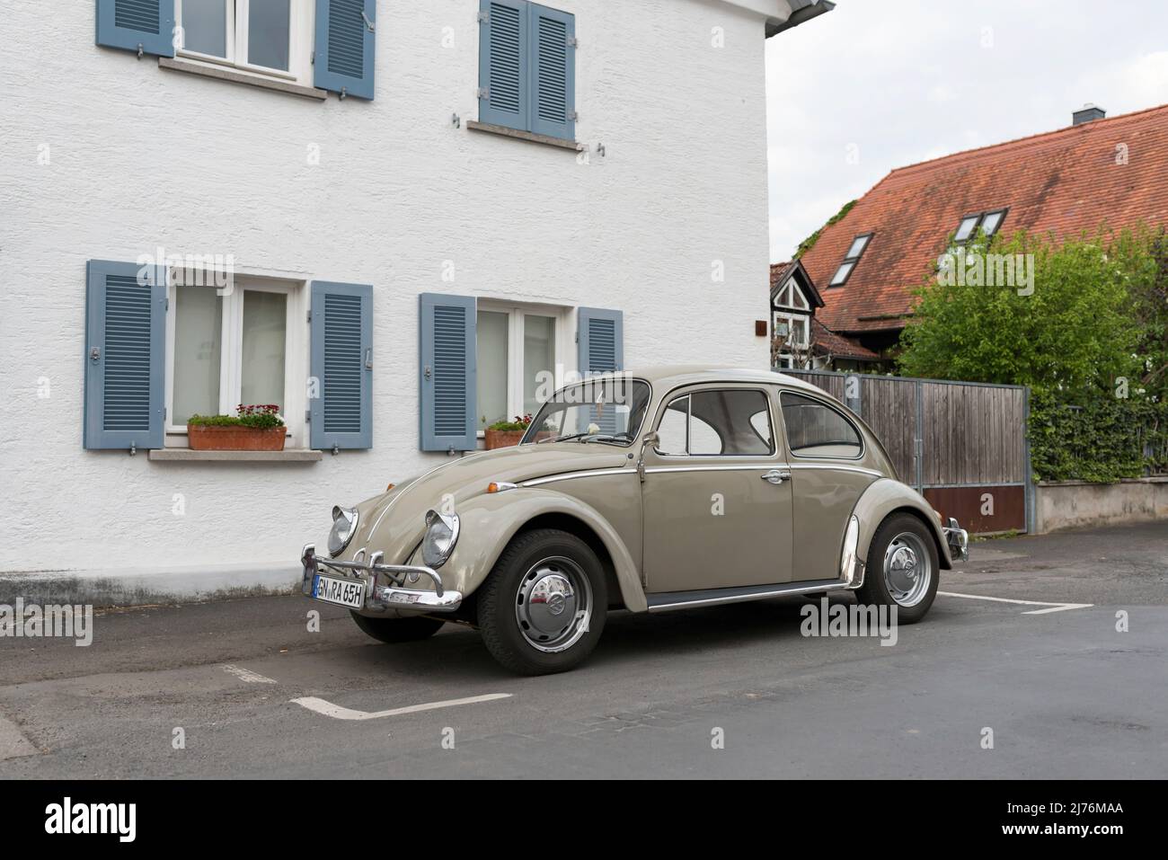 VW Beetle 1300, year of manufacture ca 1965, capacity 1, 3 liter, 44 hp Stock Photo
