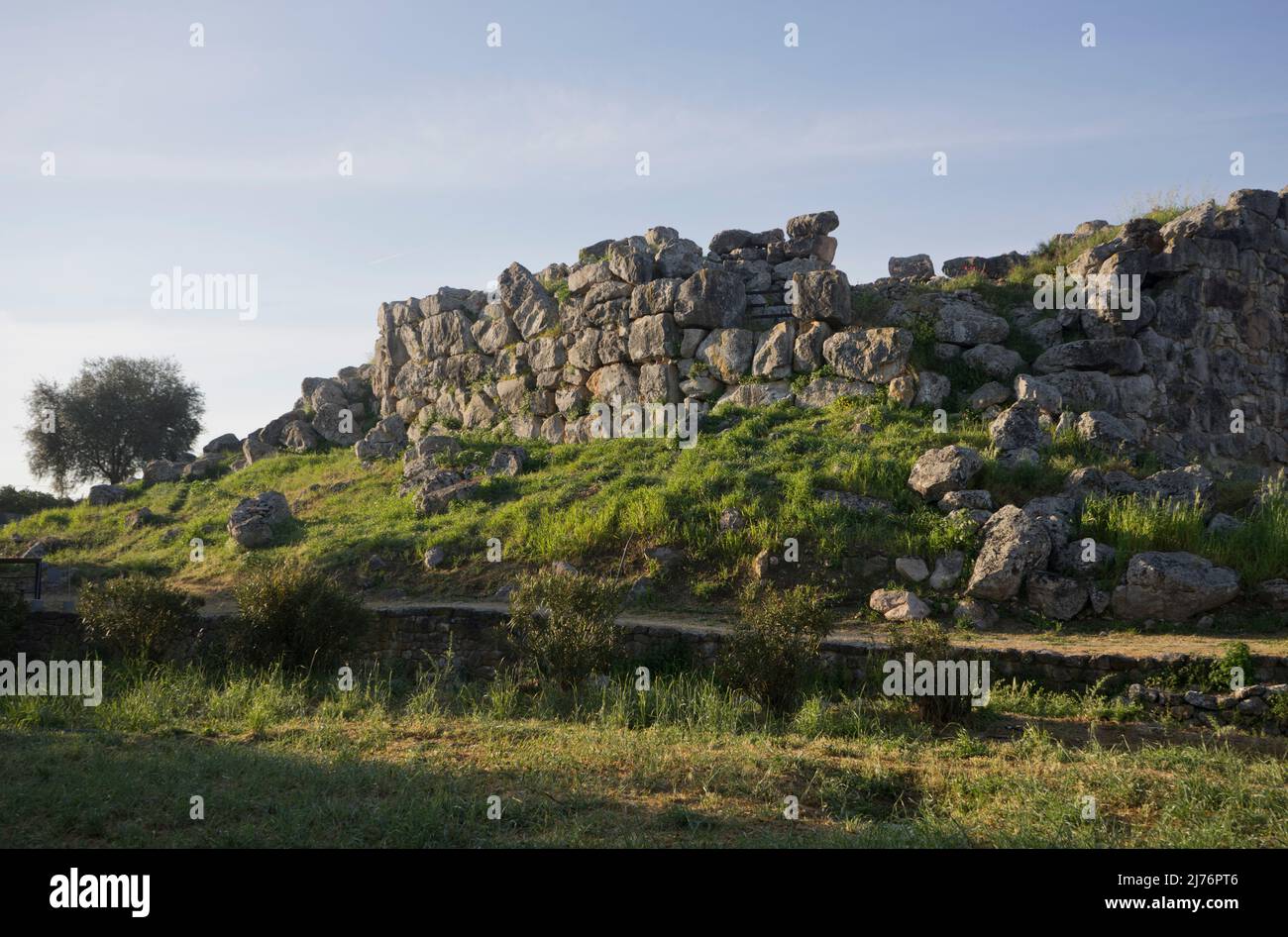 Views of Tiryns Mycenaean archaeological site near Nafplio in the ...